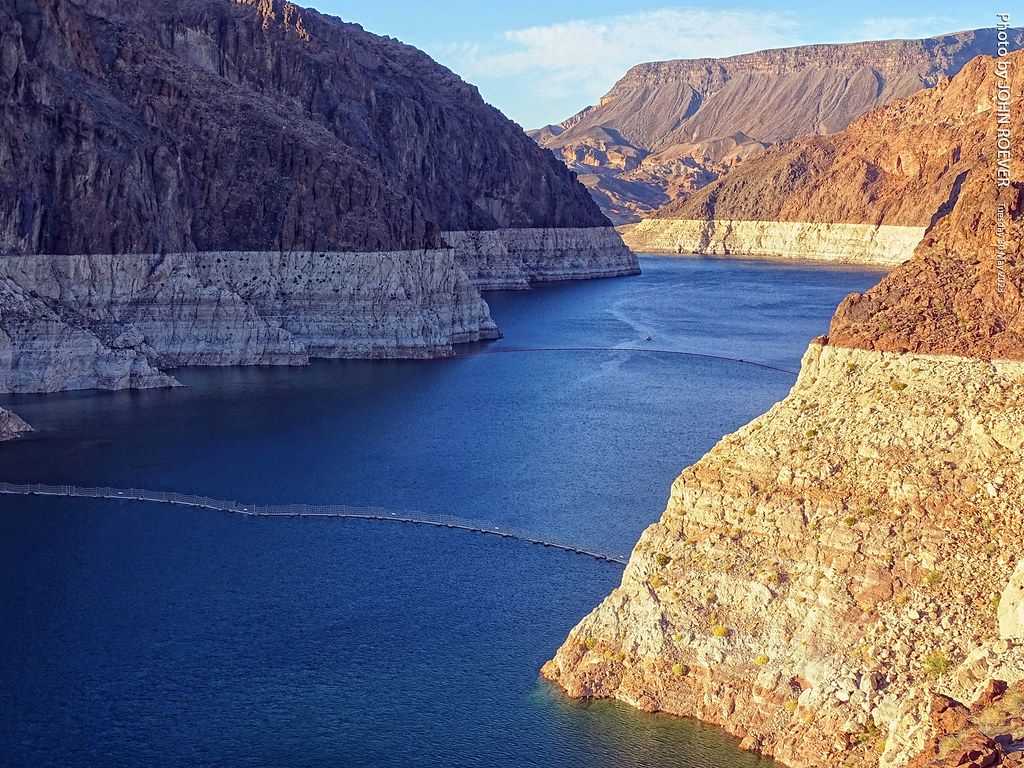 1024x768 Lake Mead just north of Hoover Dam, 30 May 2023. Lake Mead