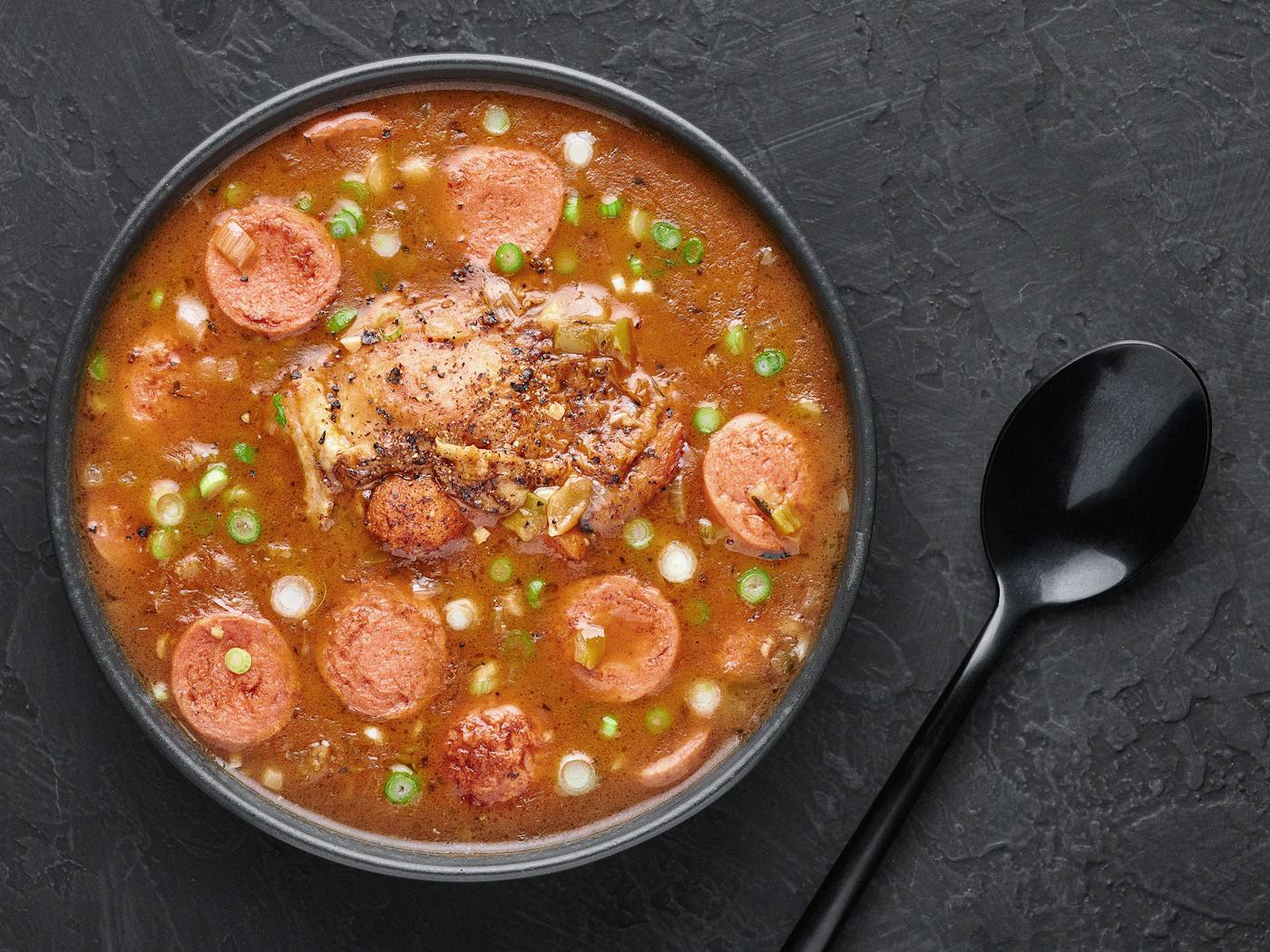 1400x1050 Treebeards' Cajun Gumbo and Jalapeño Cornbread