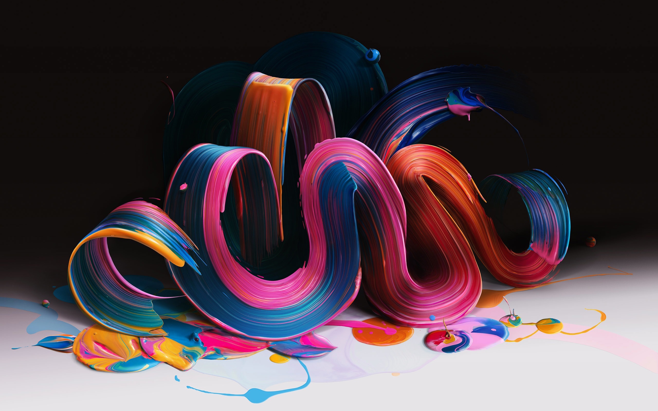 2560x1600 Artistic Colorful Digital Lines Wallpaper, HD Abstract 4K Wallpaper, Image and Background