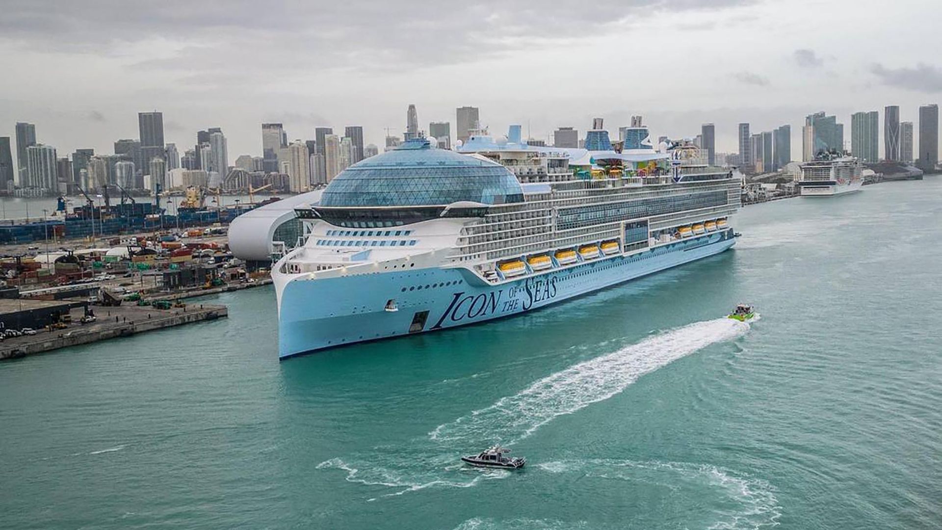 1920x1080 Icon of the Sea's embarks on debut voyage from PortMiami