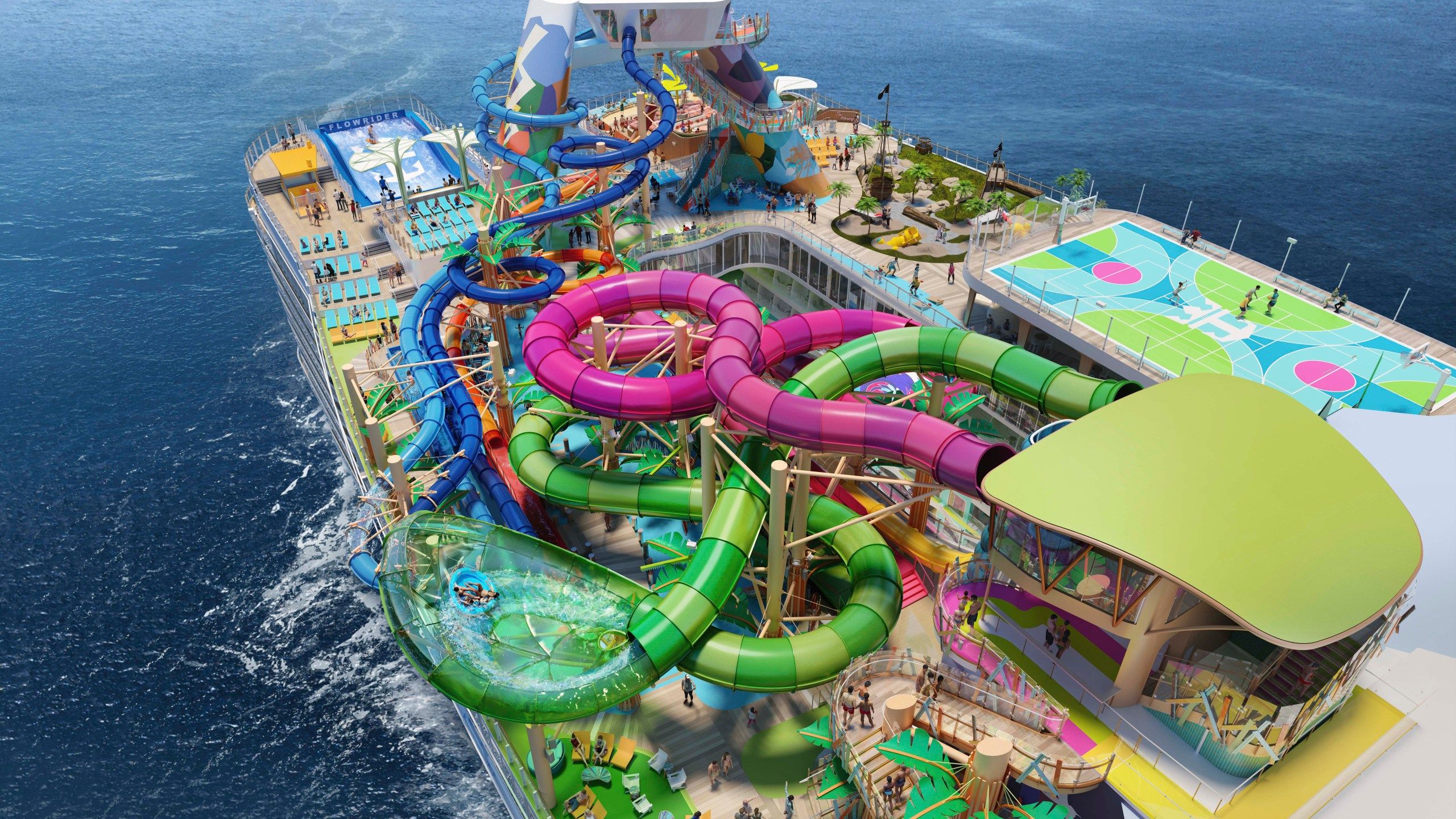 2560x1440 Icon of the Seas: World's largest cruise ship to set sail in 2023