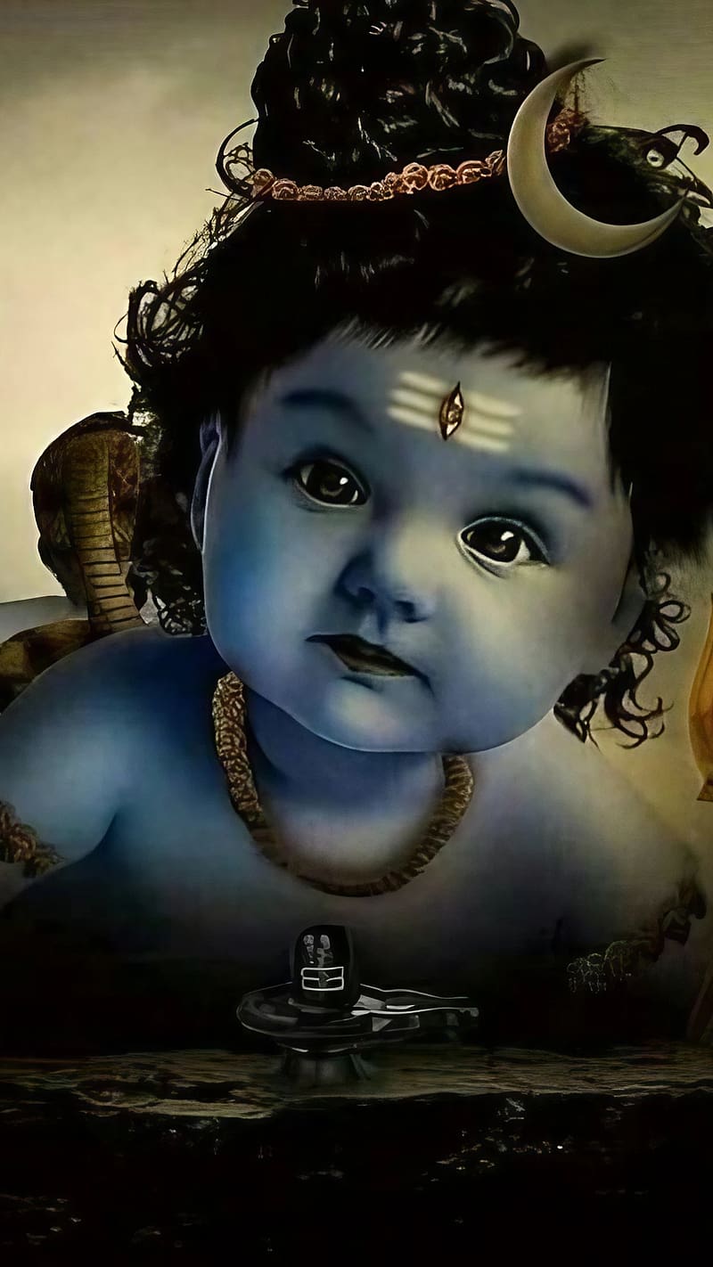 800x1422 Cute Mahadev, baby mahadev, lord, god, bhakti, devtional, HD phone wallpaper