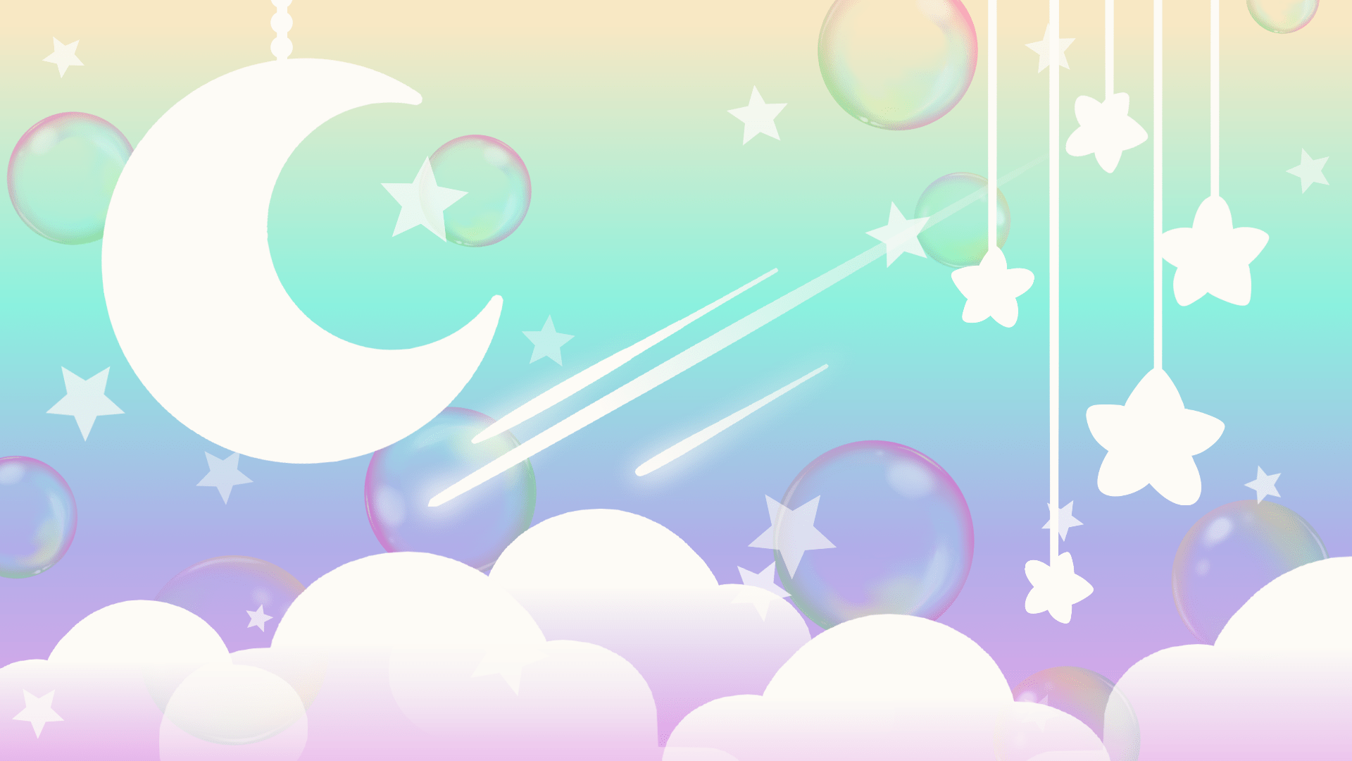 1920x1080 Cute Pastel Night Sky