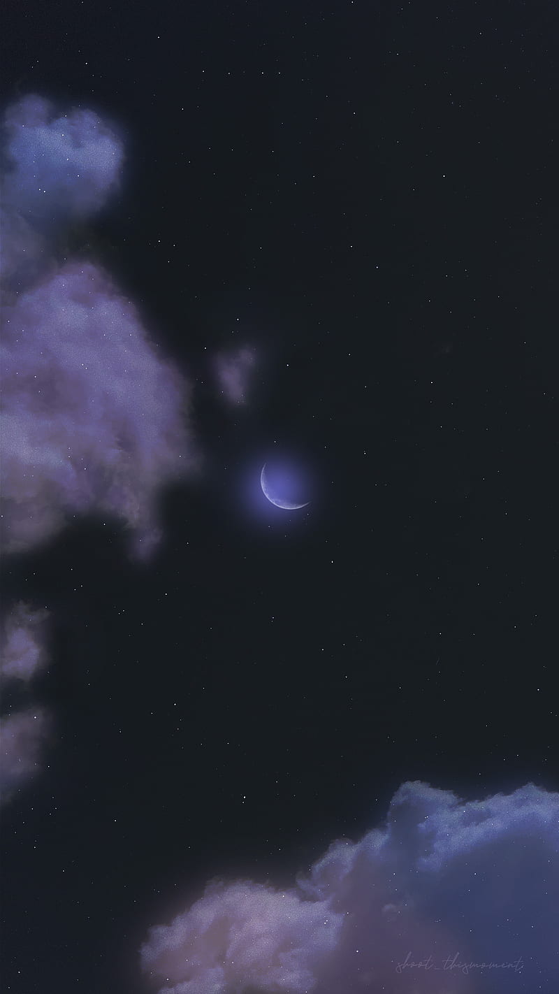 800x1422 HD pastel night wallpaper