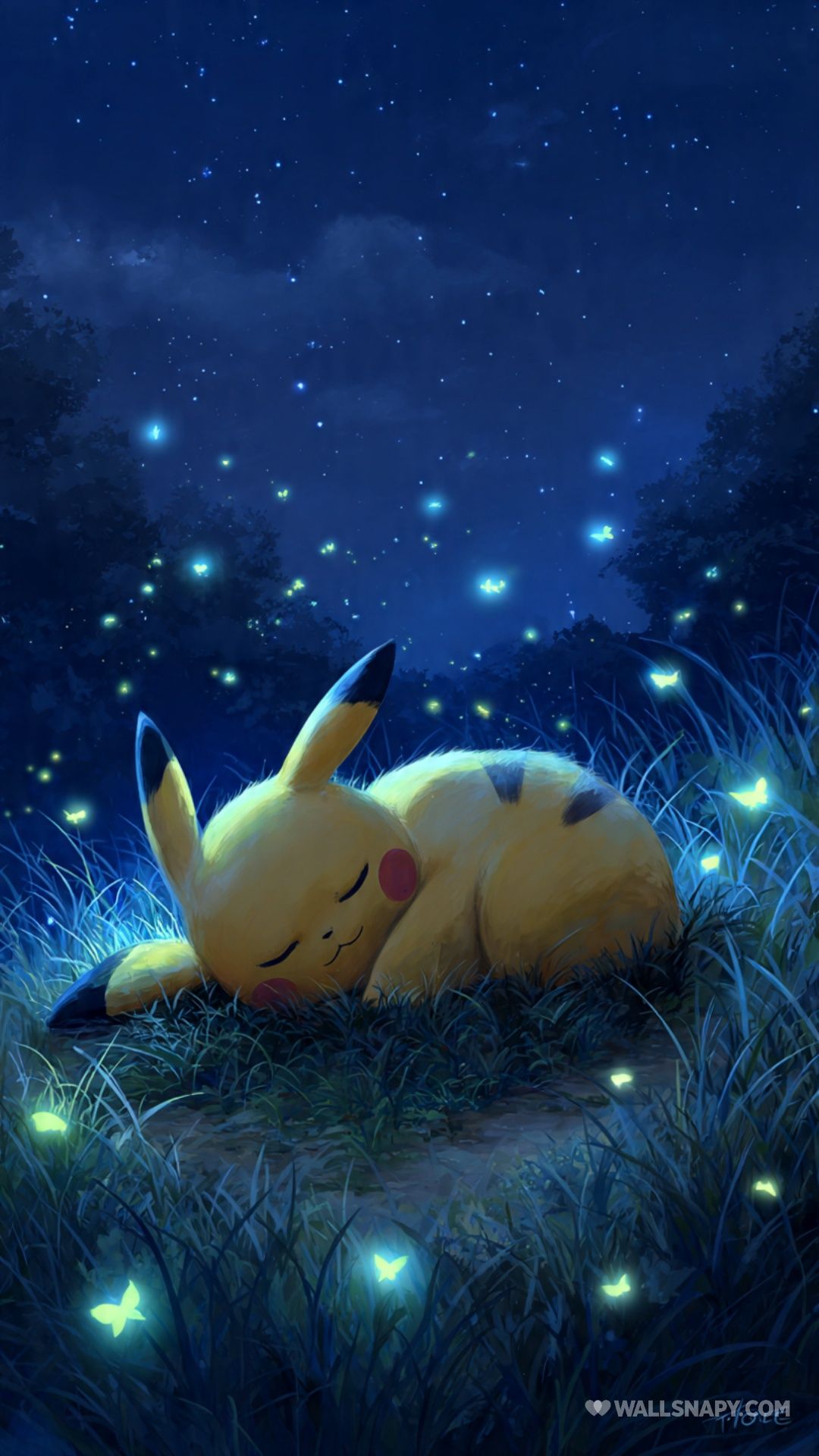 1080x1920 Wallpaper Monpoke Pikachu Fantasy Night Pikachu Soft Pastel Dream Pokemon Wallpaper