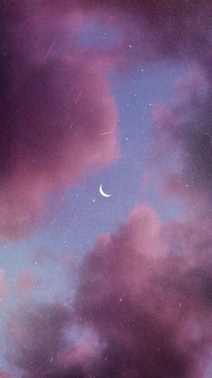 719x1280 Pastel Moon Aesthetic Wallpaper HD