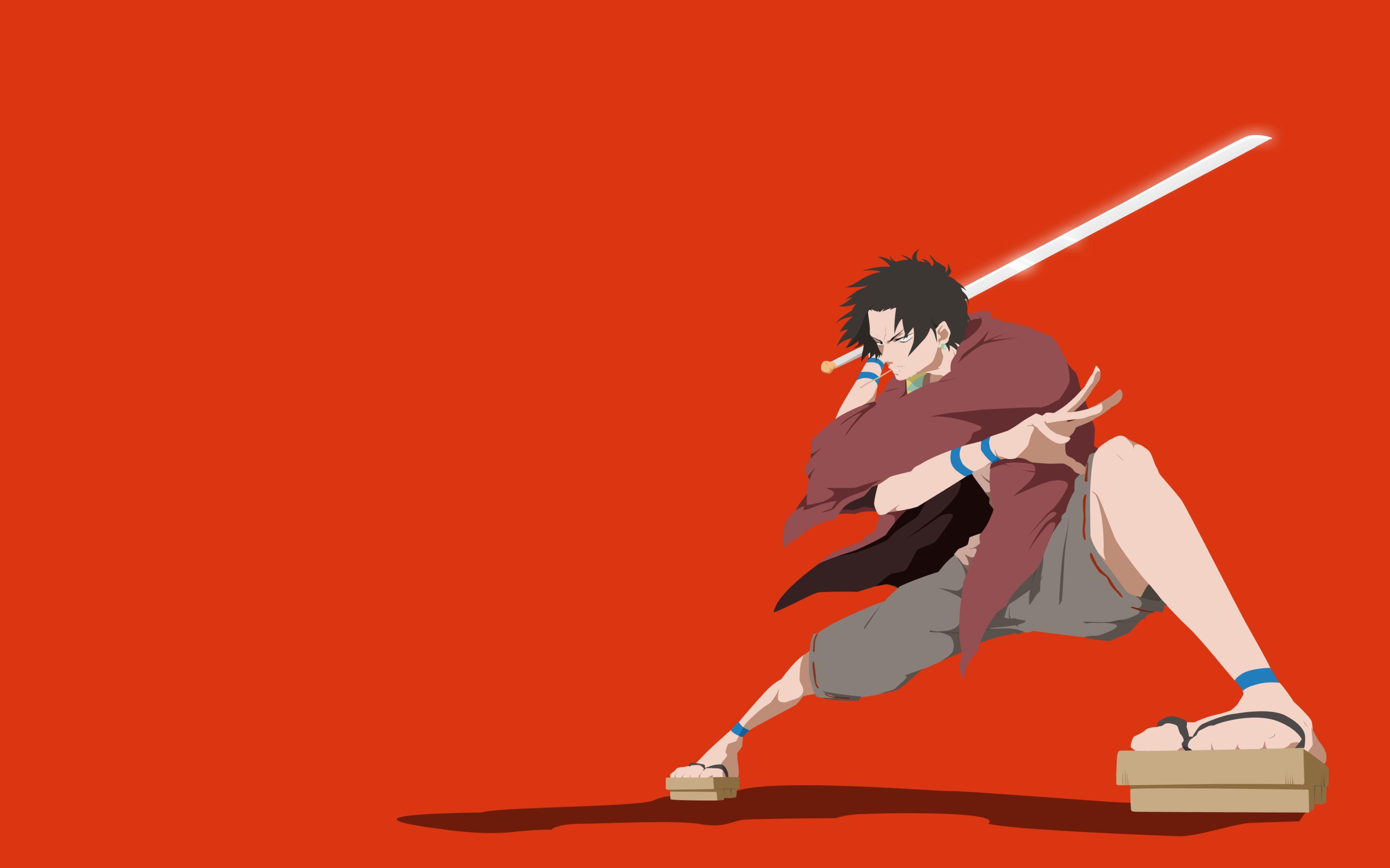 3840x2400 Samurai Champloo Minimalist 4K 3840x2400 Resolution