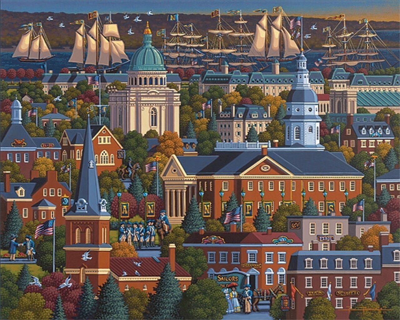 1280x1024 Annapolis 500 Piece Jigsaw Puzzle. Dowdle M Specialty Products