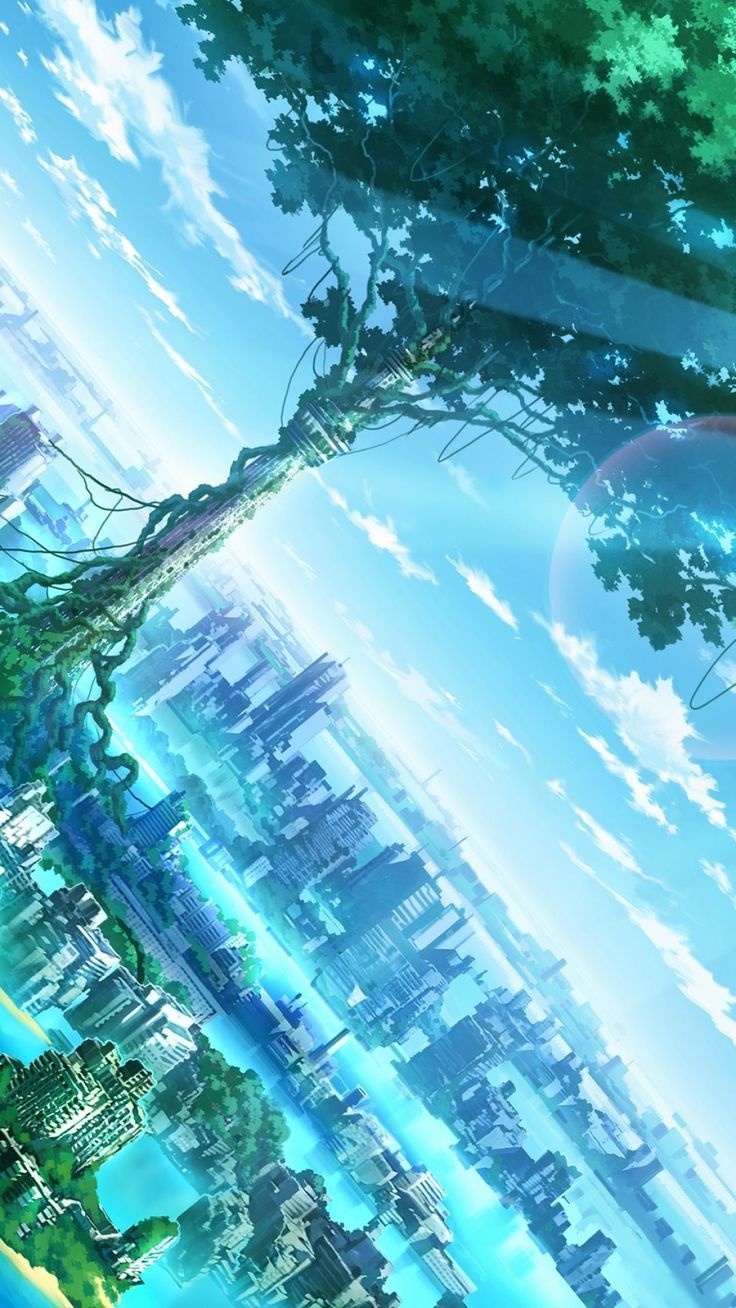 736x1308 Anime World Wallpaper. Stunning Anime Scene. City anime background wallpaper, Background aesthetic anime anime