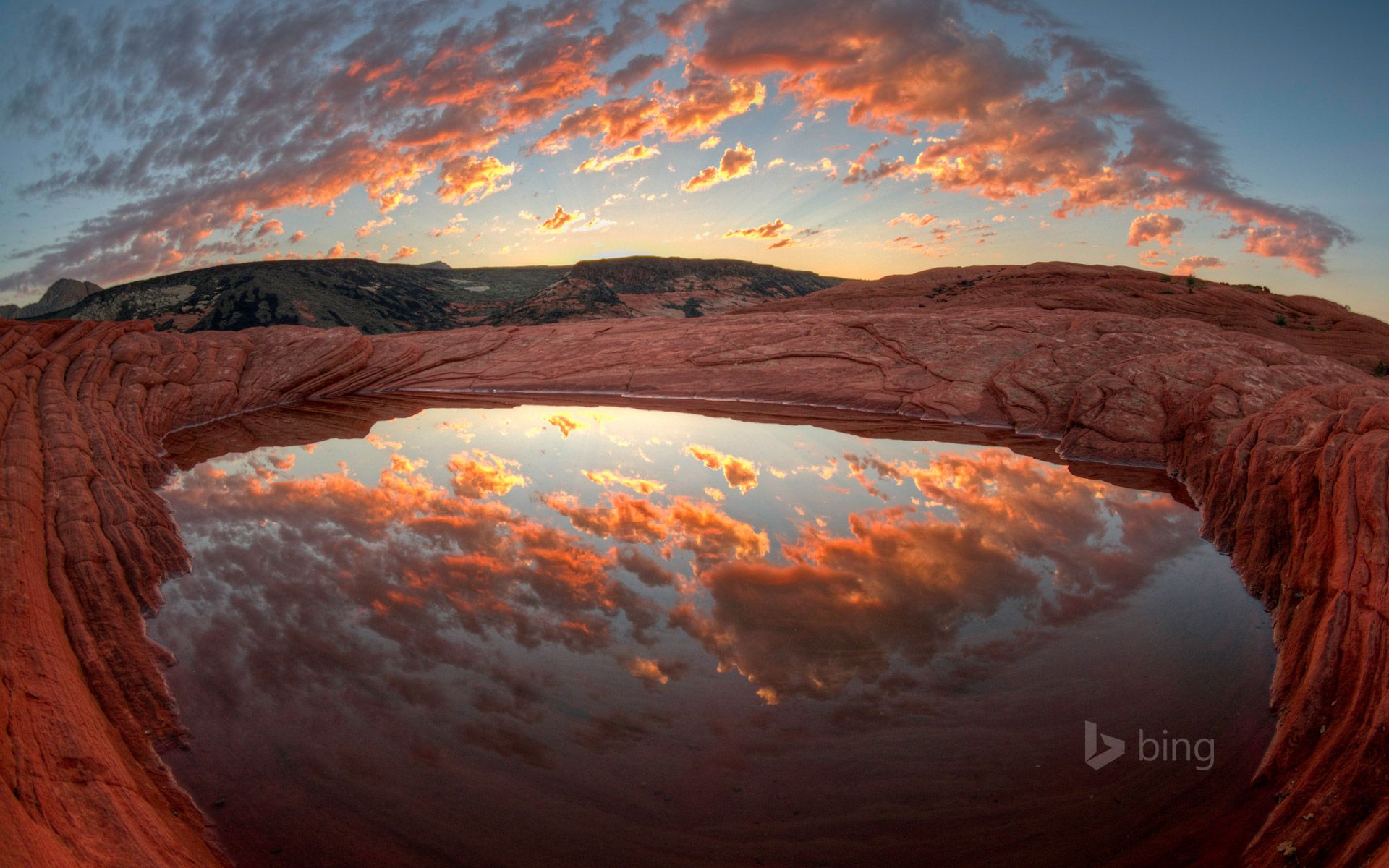 1920x1200 Butch Cassidy's bathtub in Snow Canyon State Park, Utah Wallpaper
