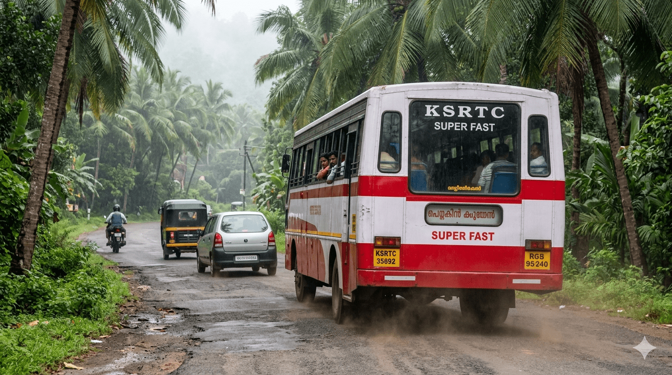 1376x768 The logic behind KSRTC buses irresponsibly overtaking only to halt a second later
