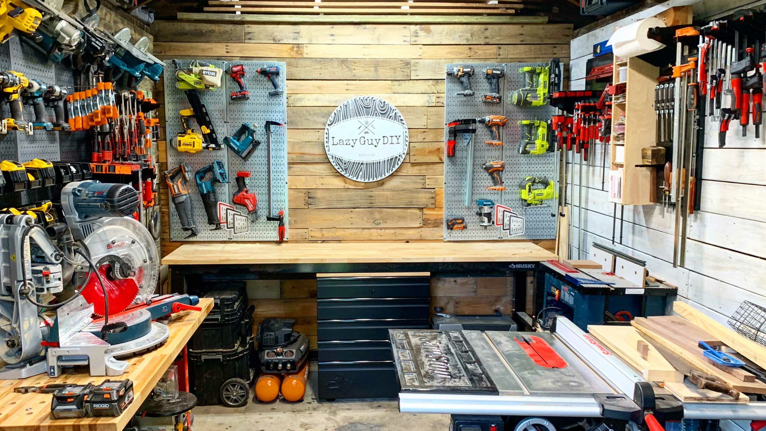 2560x1440 Creating Work Space With Husky Tools Guy DIY