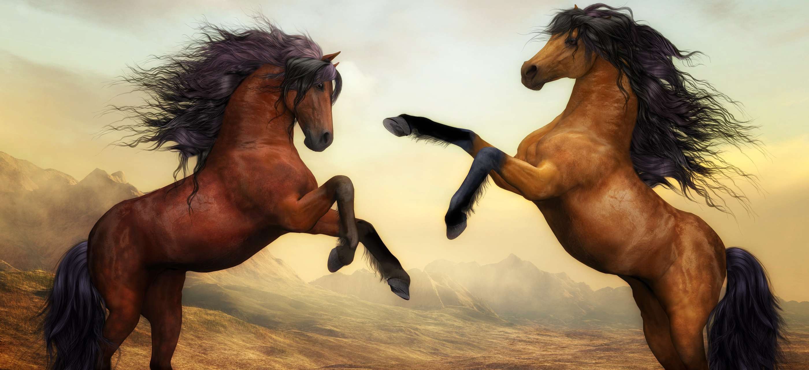 2800x1280 Arabian Horse Artistic 4k 2800x1280 Resolution HD 4k