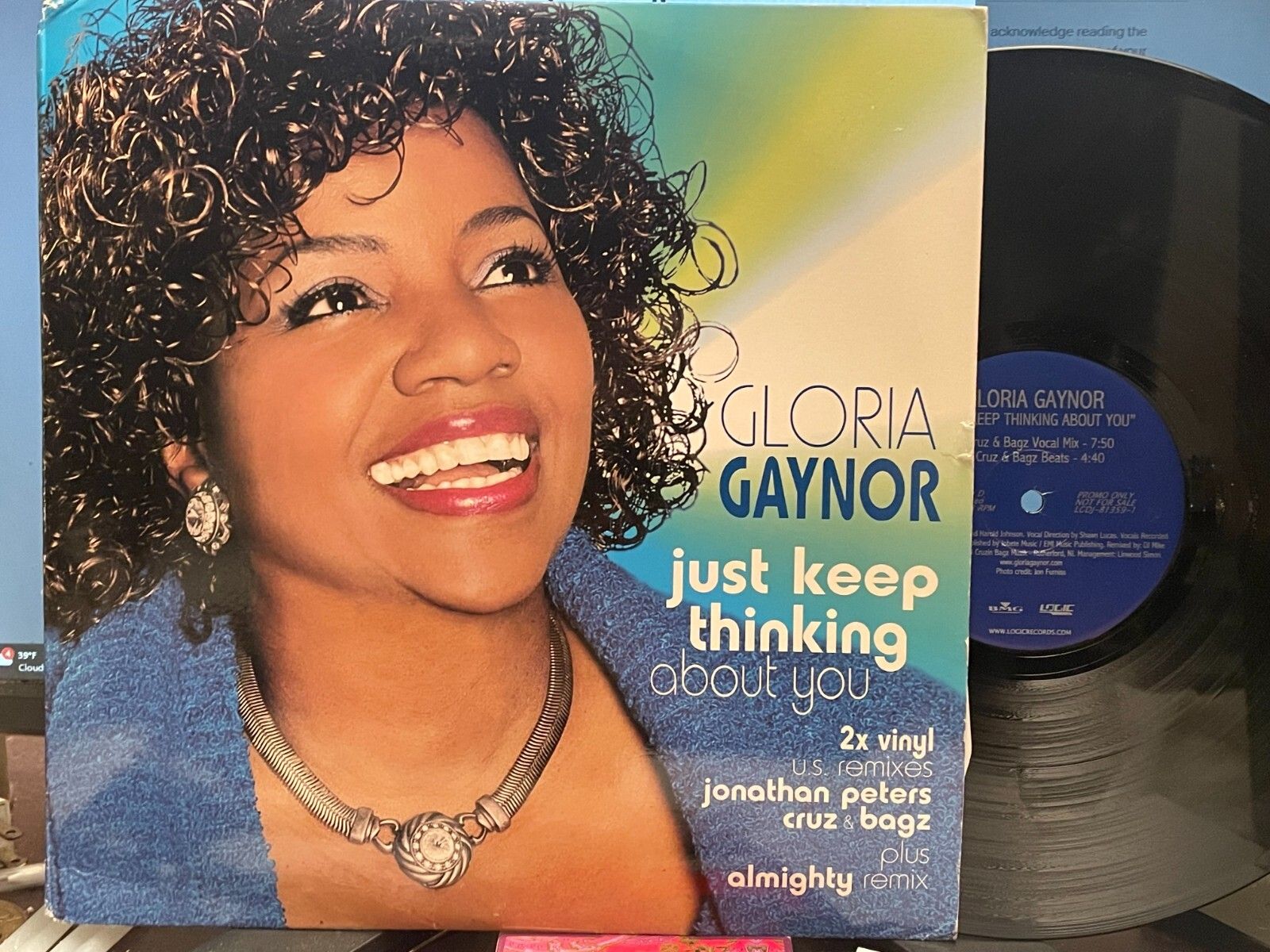 1600x1200 GLORIA GAYNOR Just Keep Thinking About You 2LP NM EX PROMO 2001 House, Disco