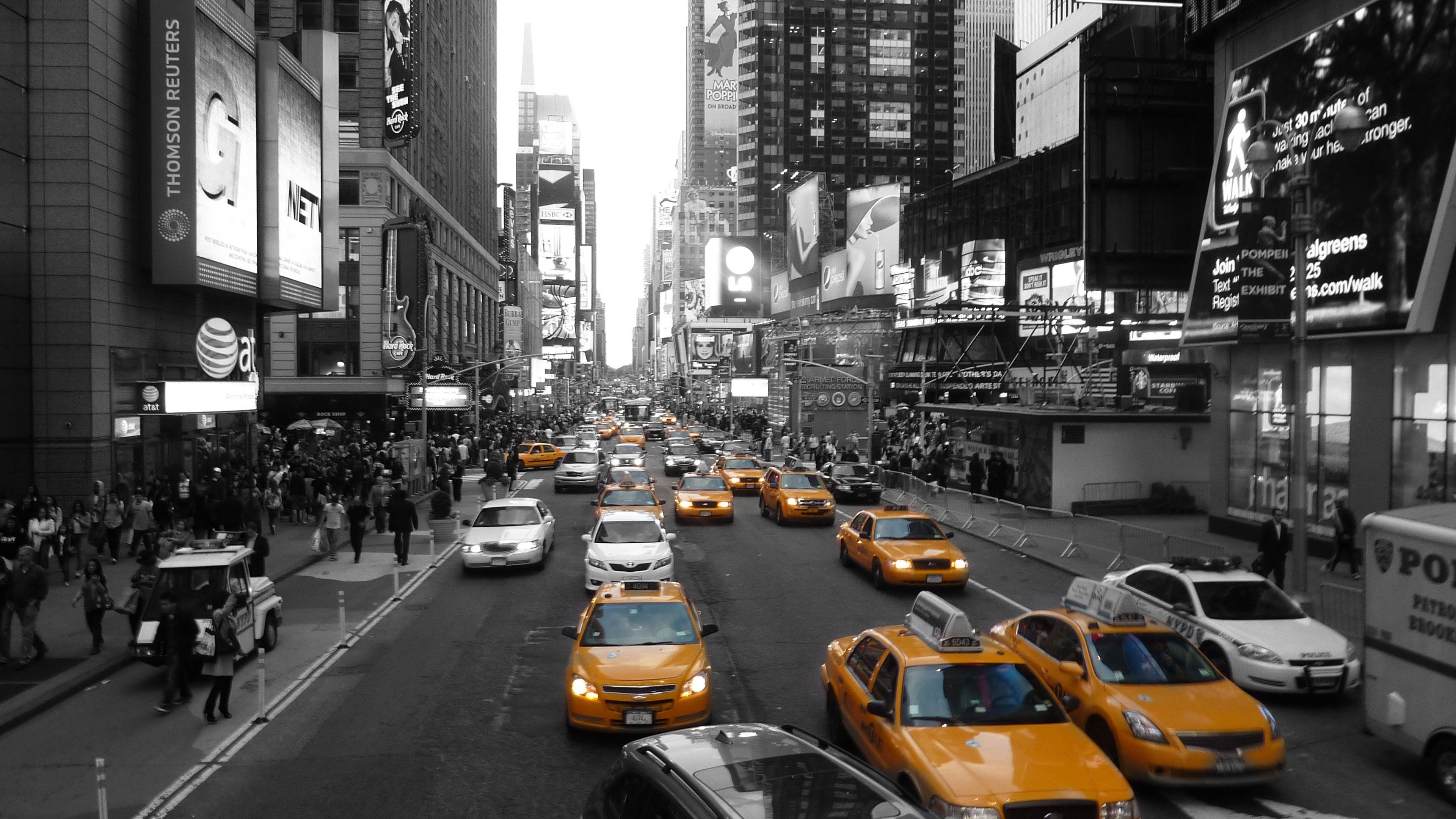 3840x2160 New York City Road With Cars 4K HD New York Wallpaper