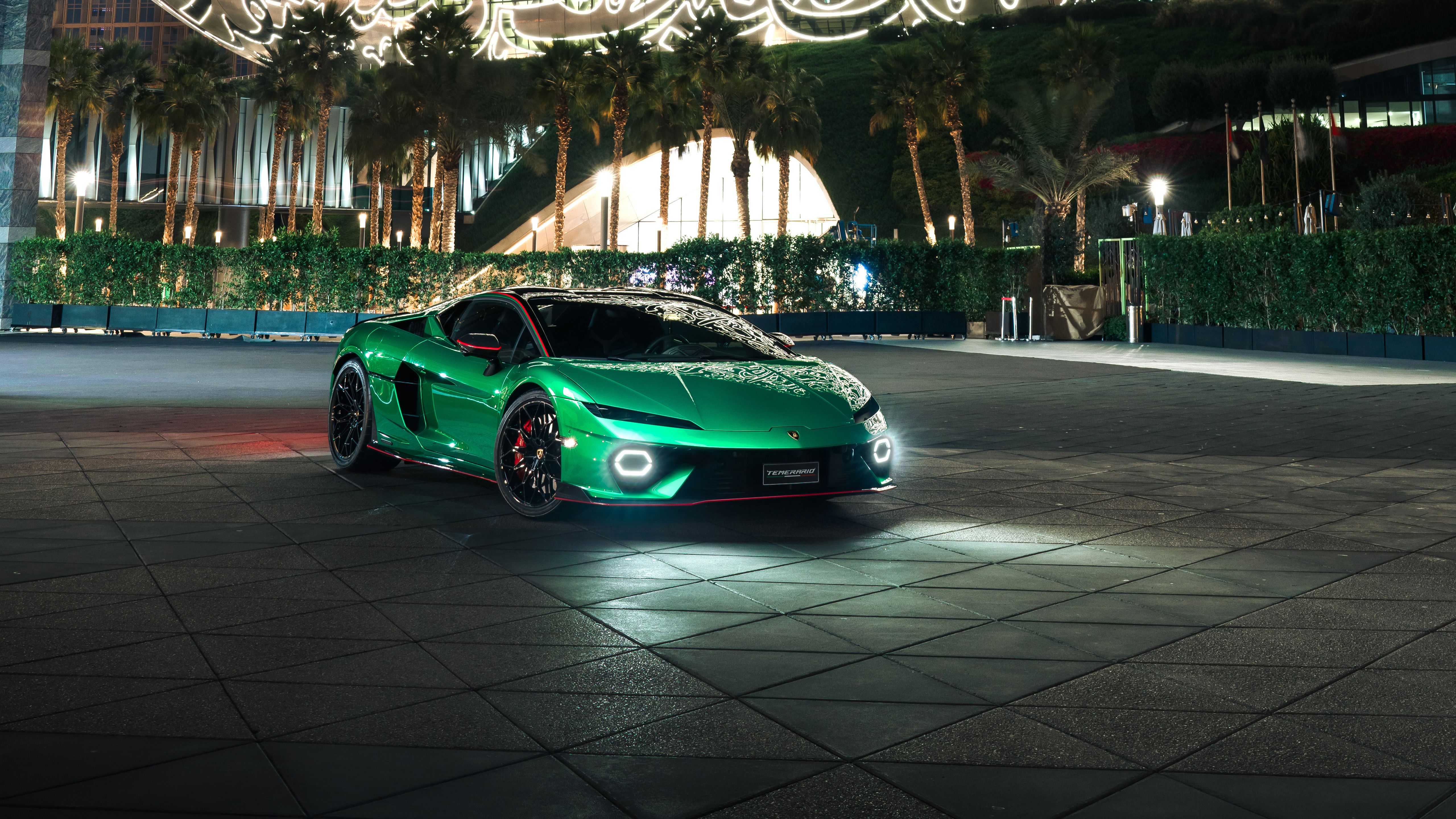 5120x2880 Lamborghini Temerario Museum of The Future car 4K 5K HD Cars Wallpaper