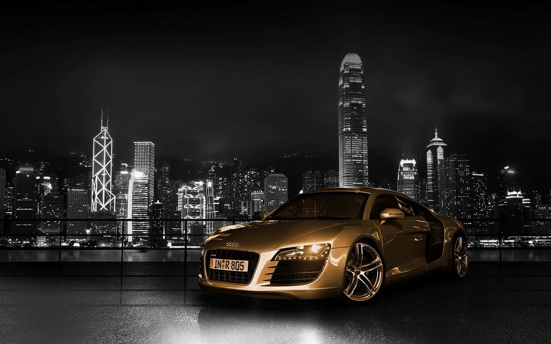 1920x1200 Gold Cars Wallpaper