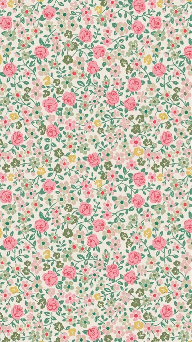 675x1200 Floral Phone Wallpaper with Pink Flowers and Green Leaves. Ditsy flower wallpaper, Ditsy floral wallpaper ideas, Love shack fancy phone background