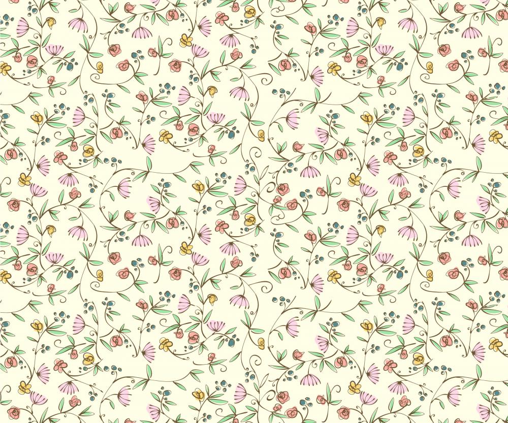 1000x833 Classic Ditsy Floral Seamless Wall Mural