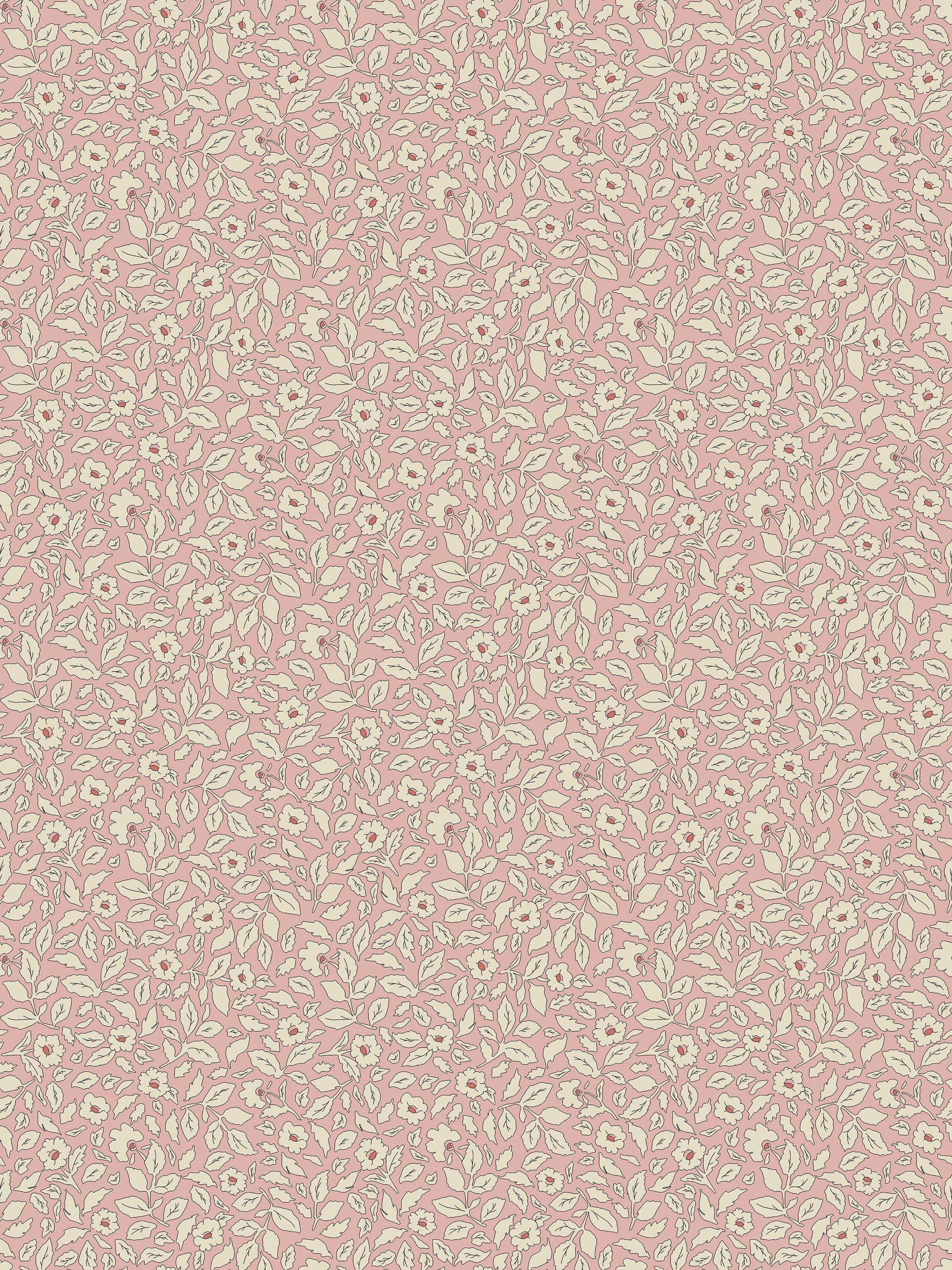 2250x3000 Joules Ditsy Floral Wallpaper, Soft Pink