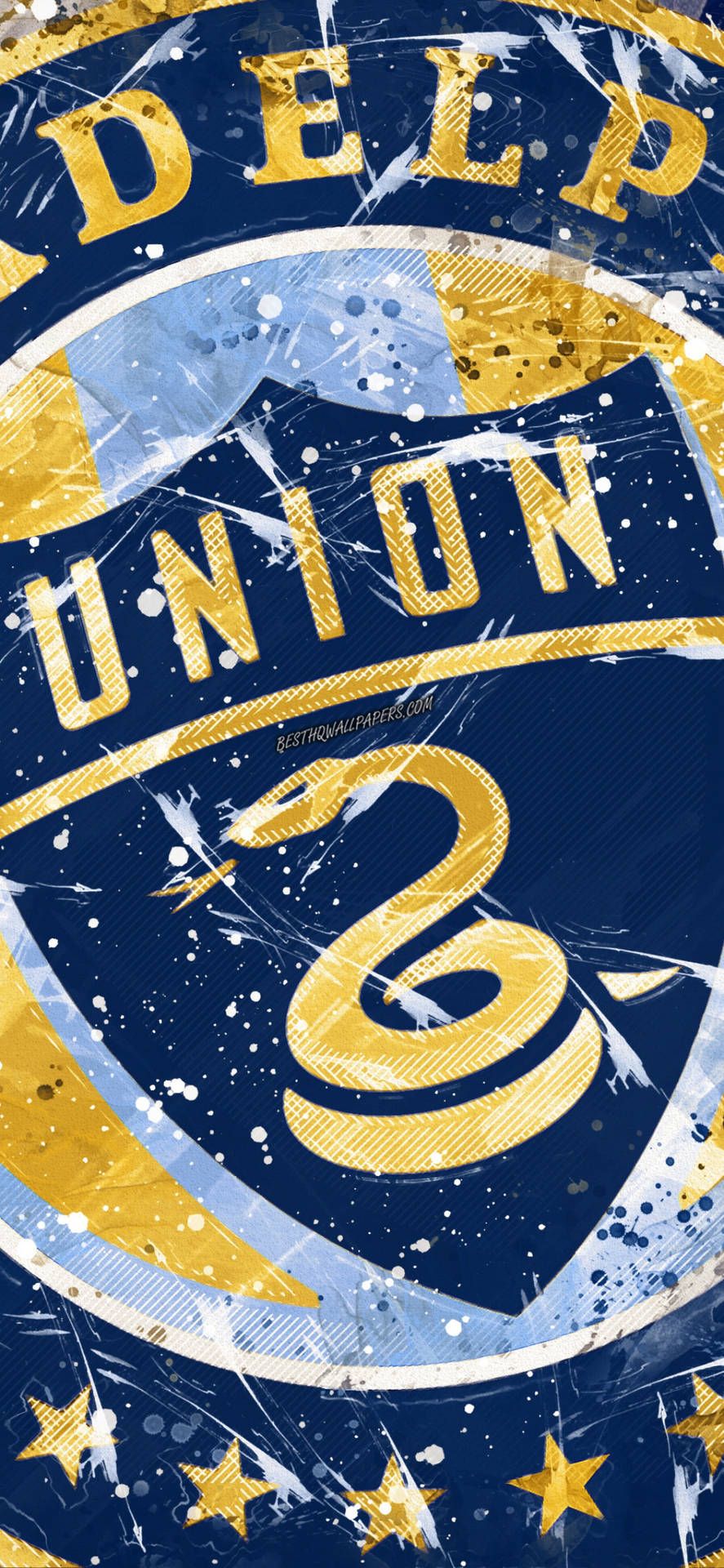 887x1920 Download Grandiose Logo Philadelphia Union Wallpaper