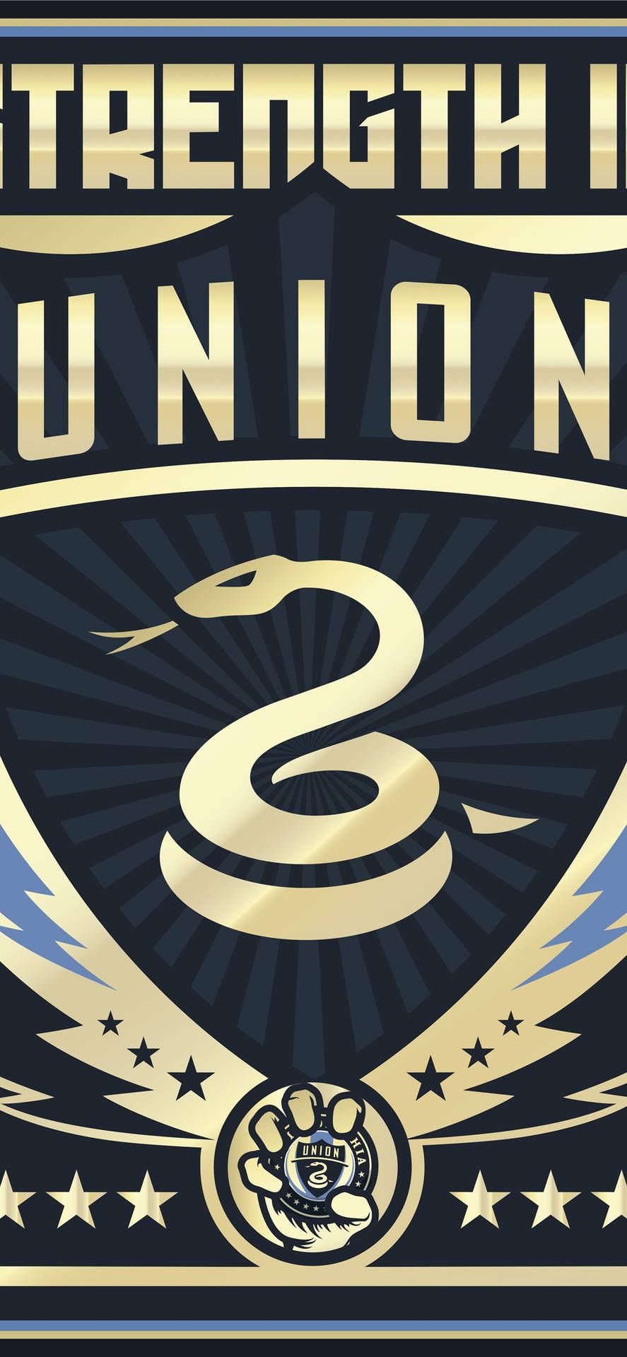 887x1920 Download Sophisticated Soccer Logo Philadelphia Union Wallpaper