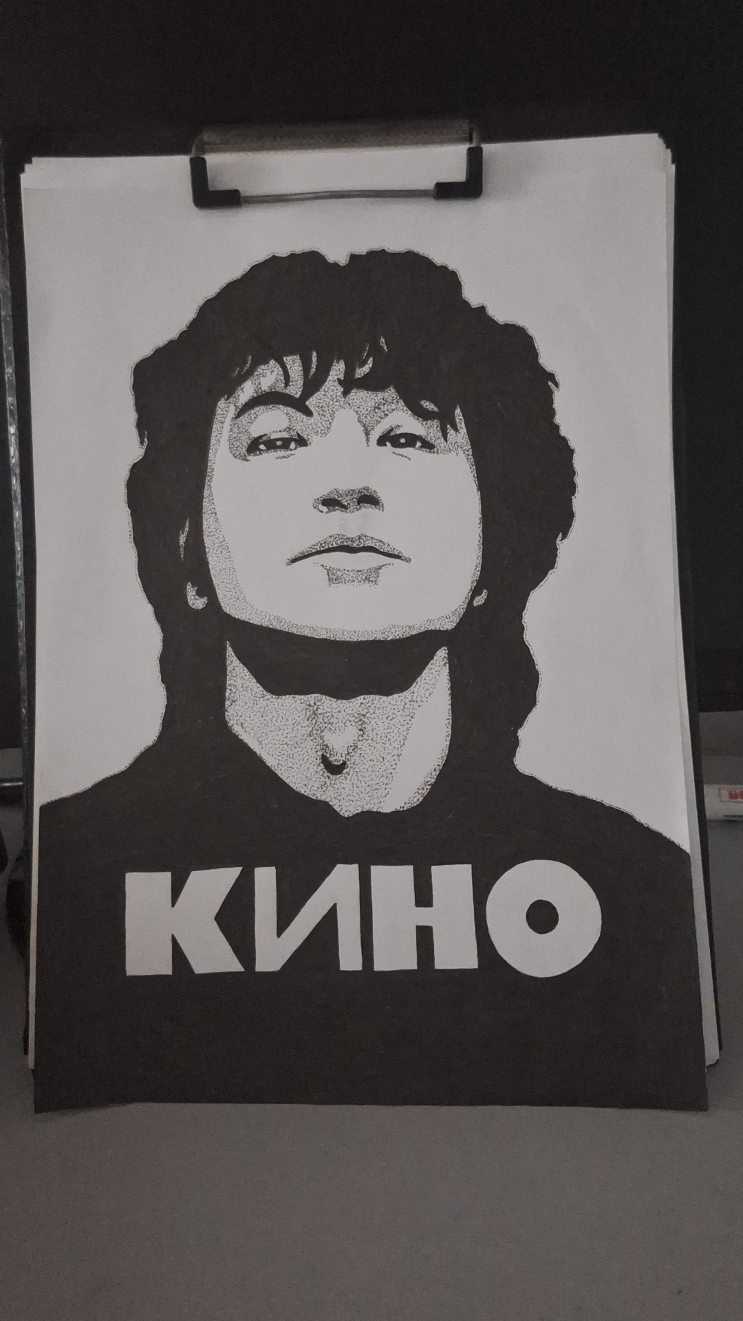 1080x1920 A poster that i've drawn in memory of Tsoi