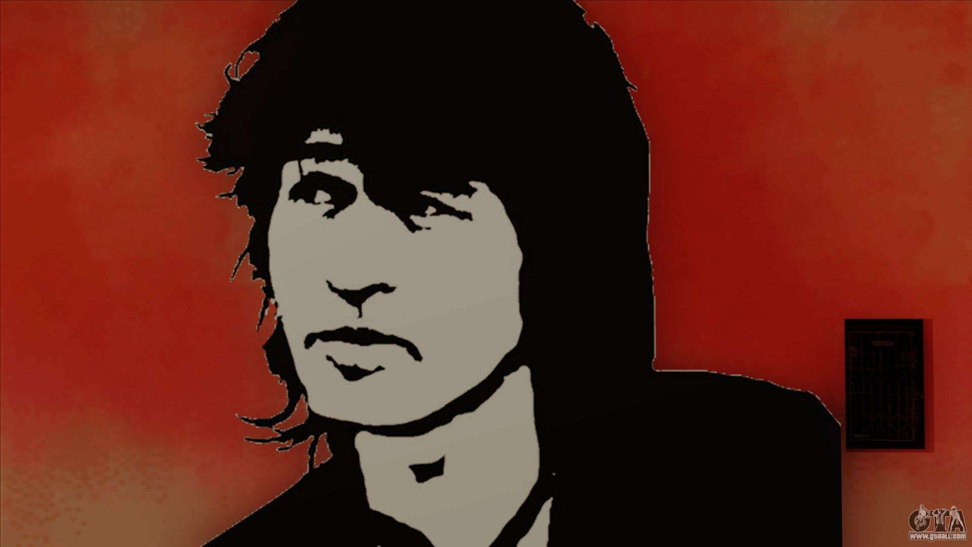 1920x1080 Viktor Tsoi Art Wall for GTA San Andreas