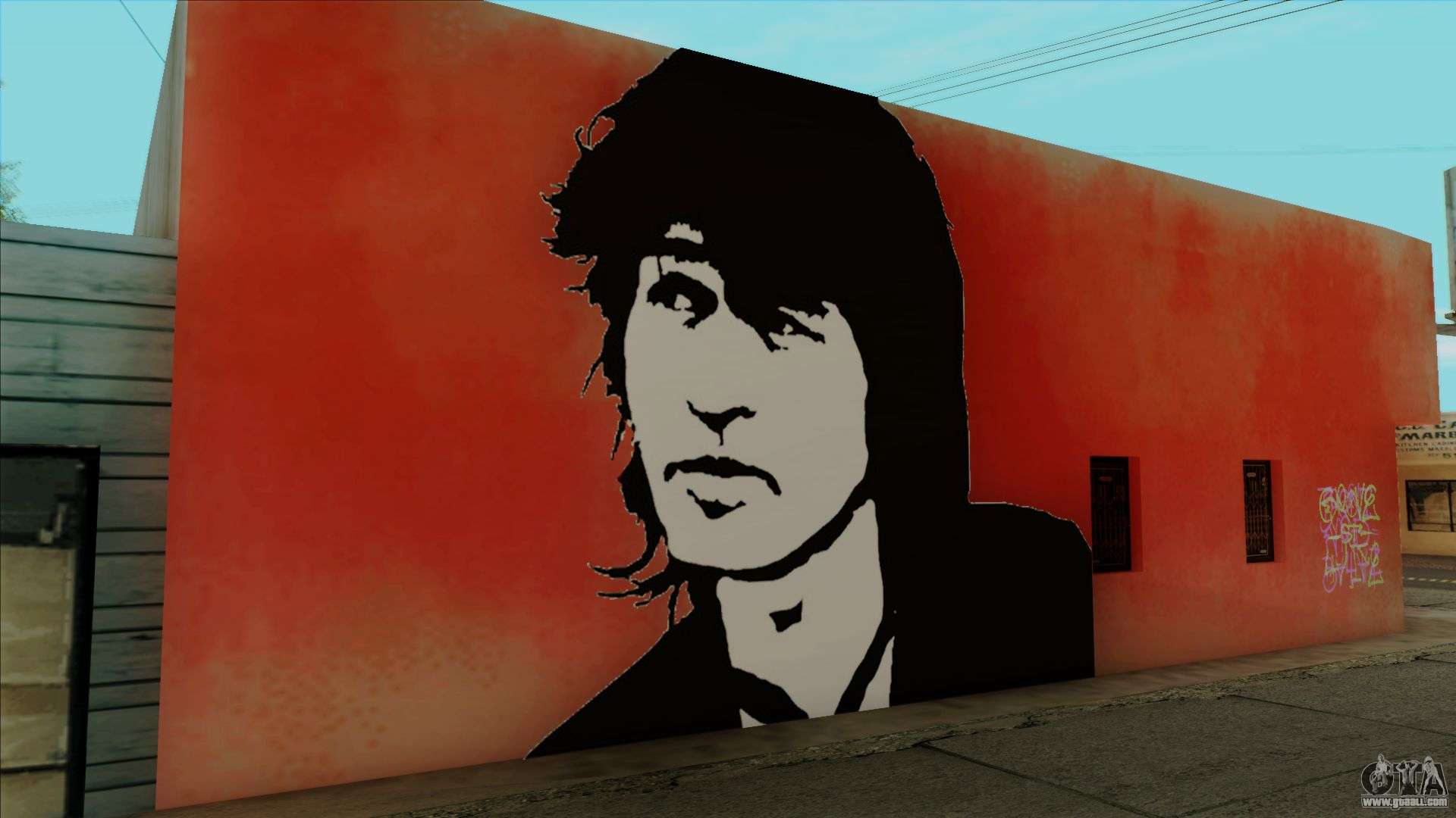 1920x1080 Viktor Tsoi Art Wall for GTA San Andreas