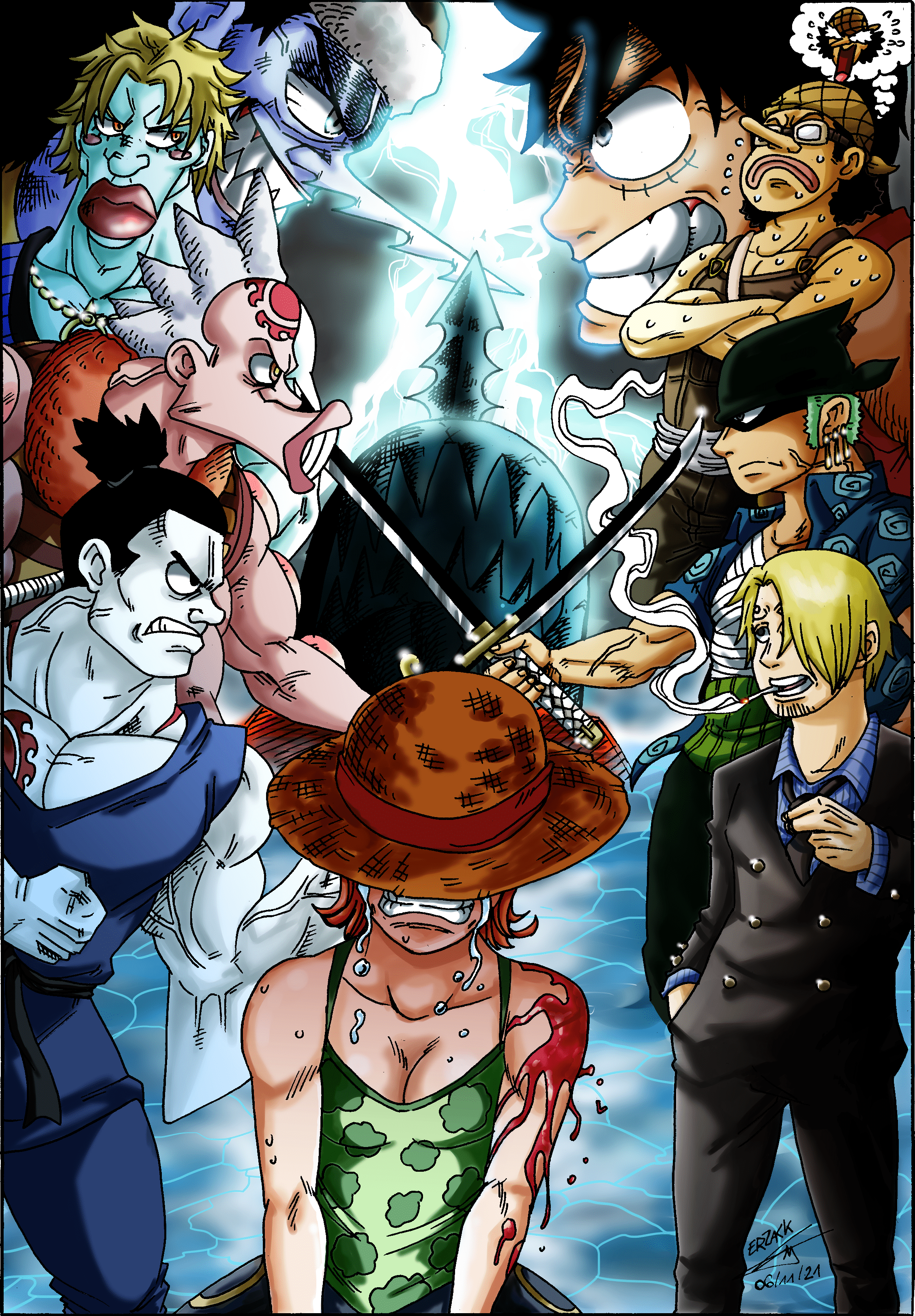 2256x3247 arlong park confrontation erzack ART street