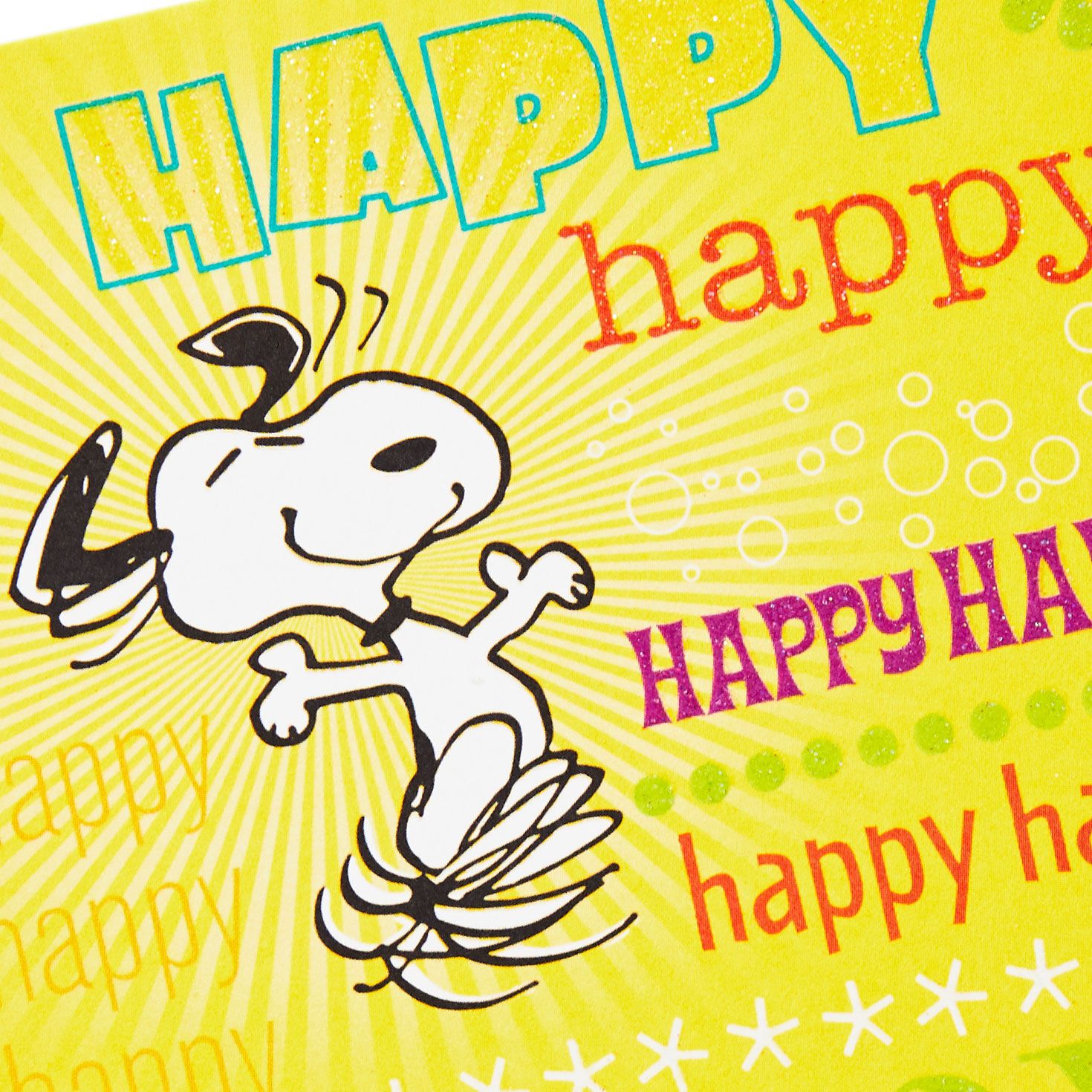 1470x1470 Hallmark Peanuts® Snoopy Happy Dance Birthday Card for only USD 2.99