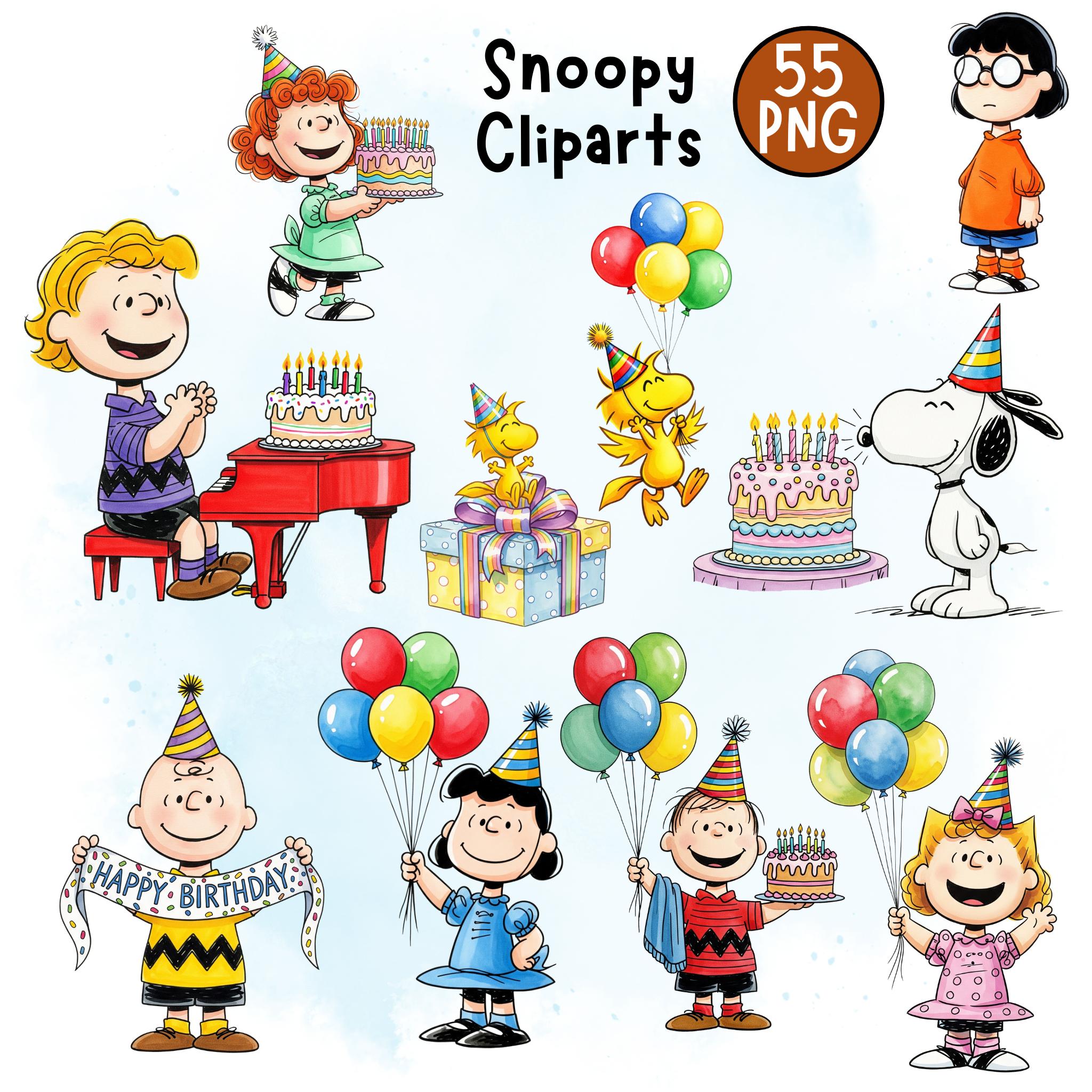 2048x2048 Snoopy the Peanuts Birthday Clipart 55 PNG, Snoopy Cartoon Dog Clipart, Charlie Brown PNG, Cute Snoopy Dog, Peanuts Friends Birthday Clipart