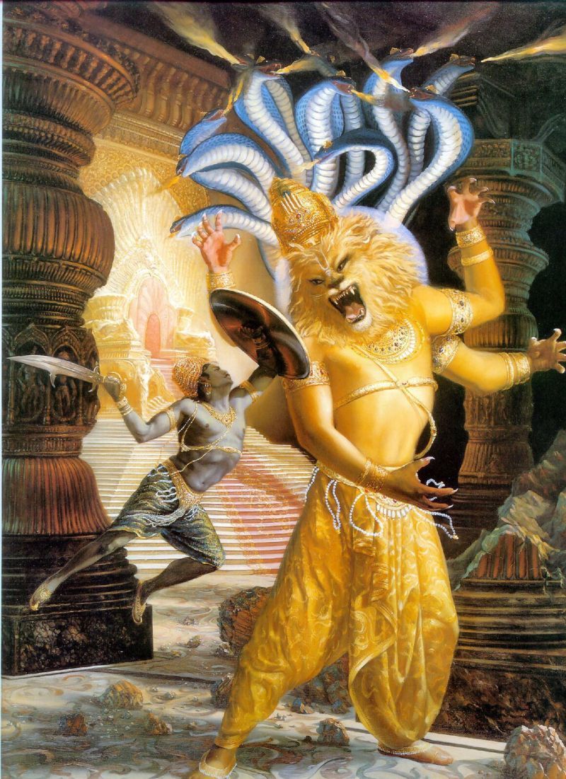 800x1101 festival #narasimha #devotion #spirituality. Gauranga Das comments
