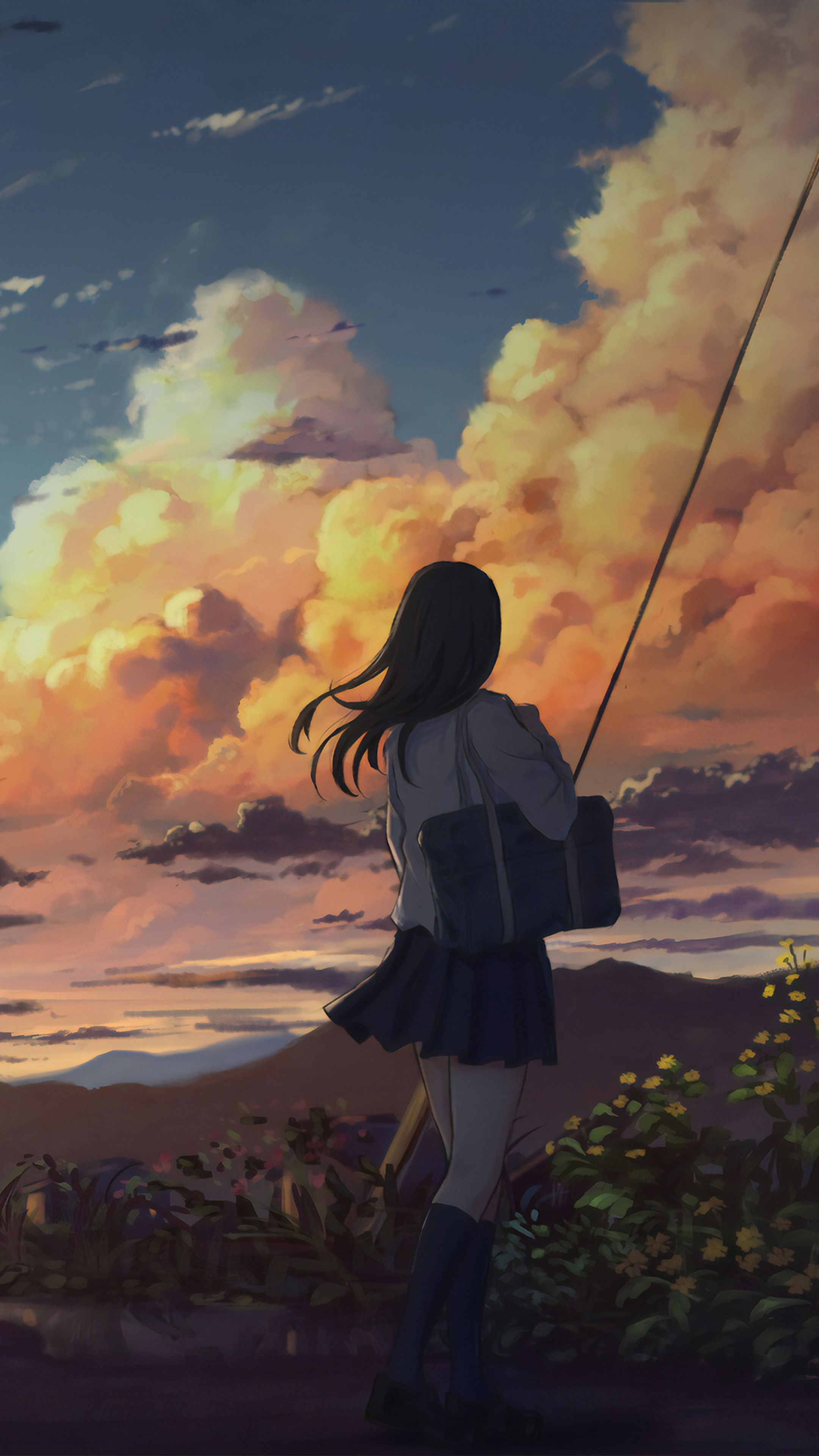 2160x3840 Anime Girl Wallpaper