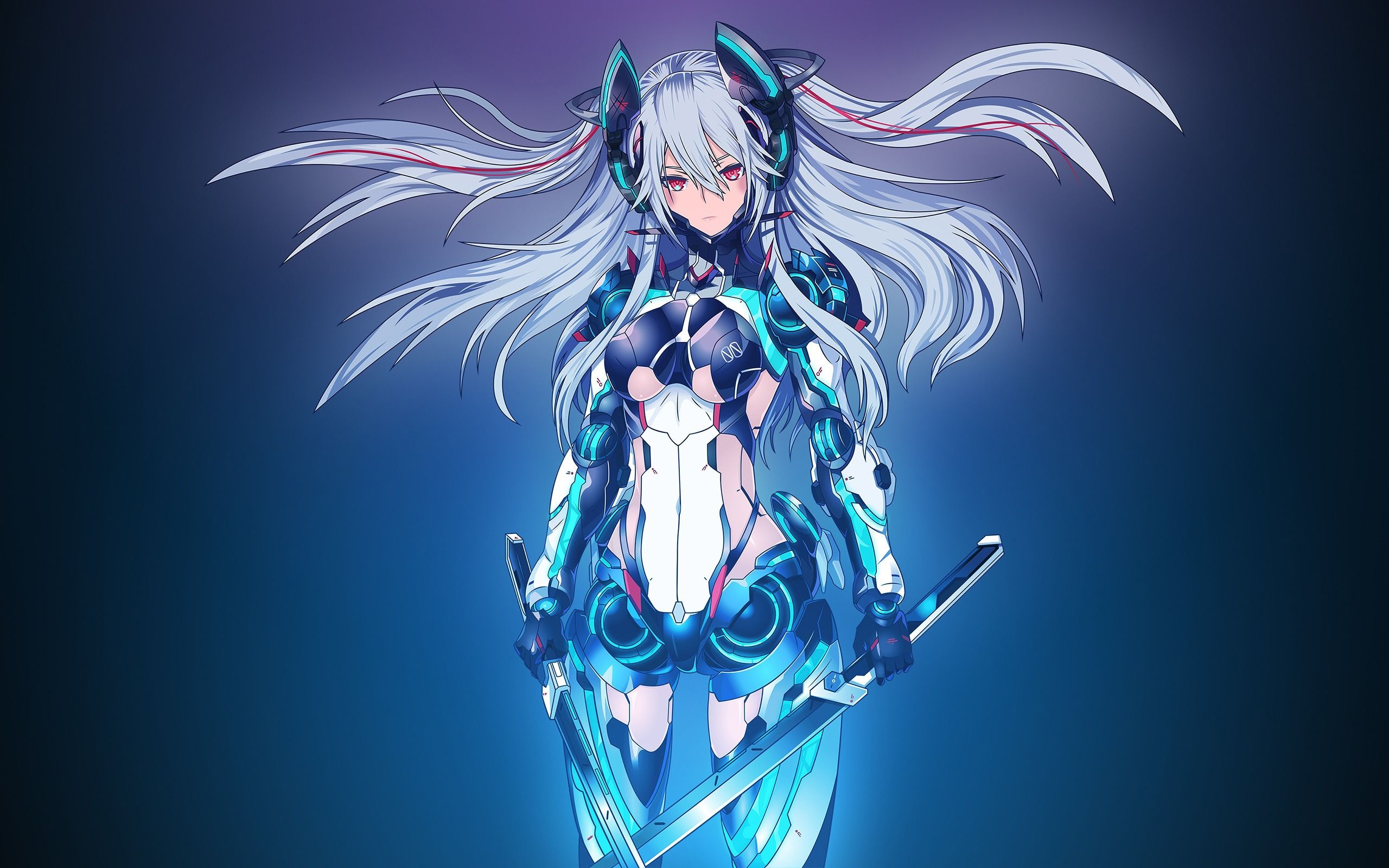 2560x1600 Mecha Girl Anime Classic High Quality Wallpaper