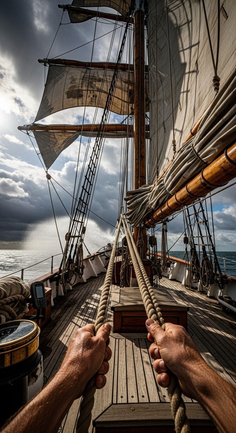 768x1408 Free Historic Ship Deck Image, Vintage, Maritime