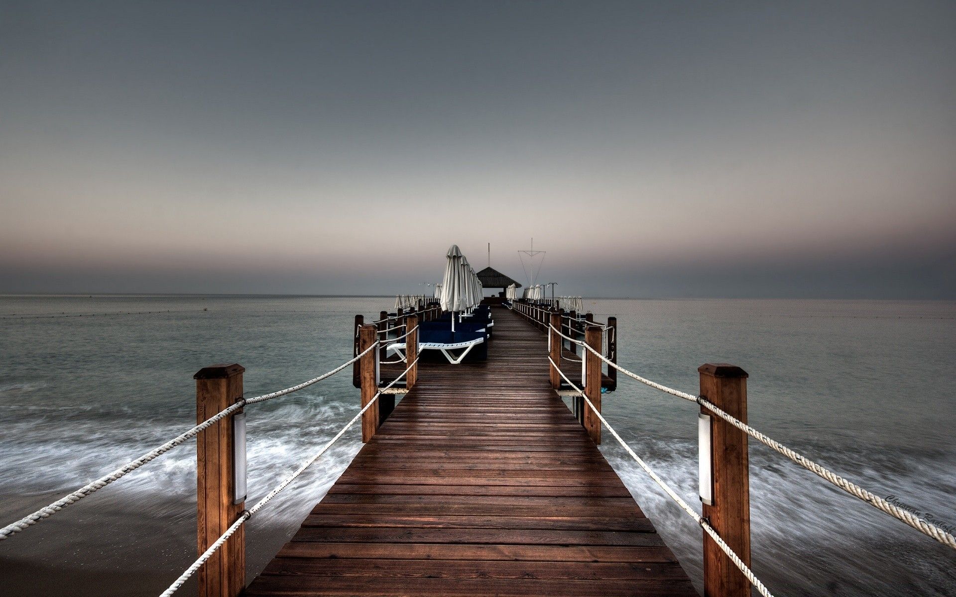 1920x1200 Pier Over The Ocean