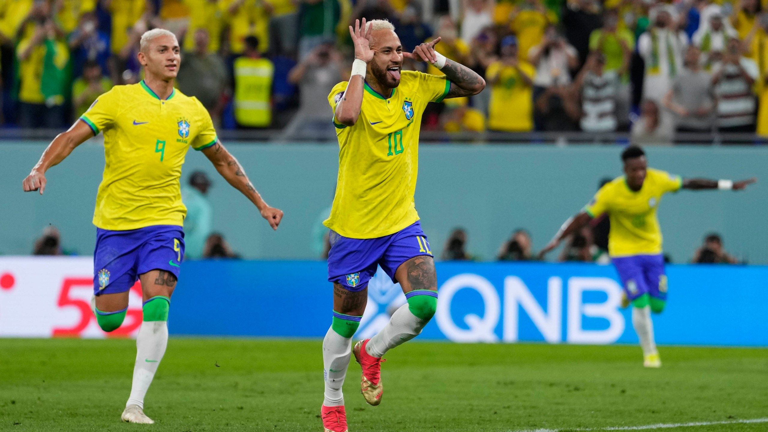 2560x1440 Neymar scores, Brazil advances to quarterfinals at World Cup. FOX 5 San Diego & KUSI News