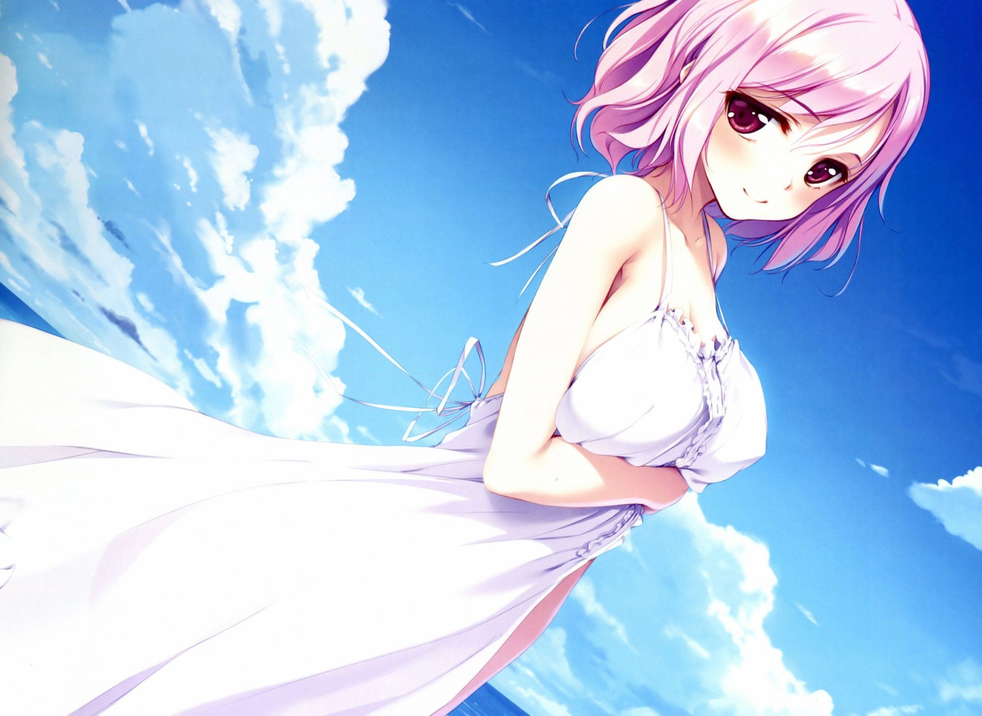 1920x1400 Enchanting Pink Haired Anime Girl Ultra HD Wallpaperx4632