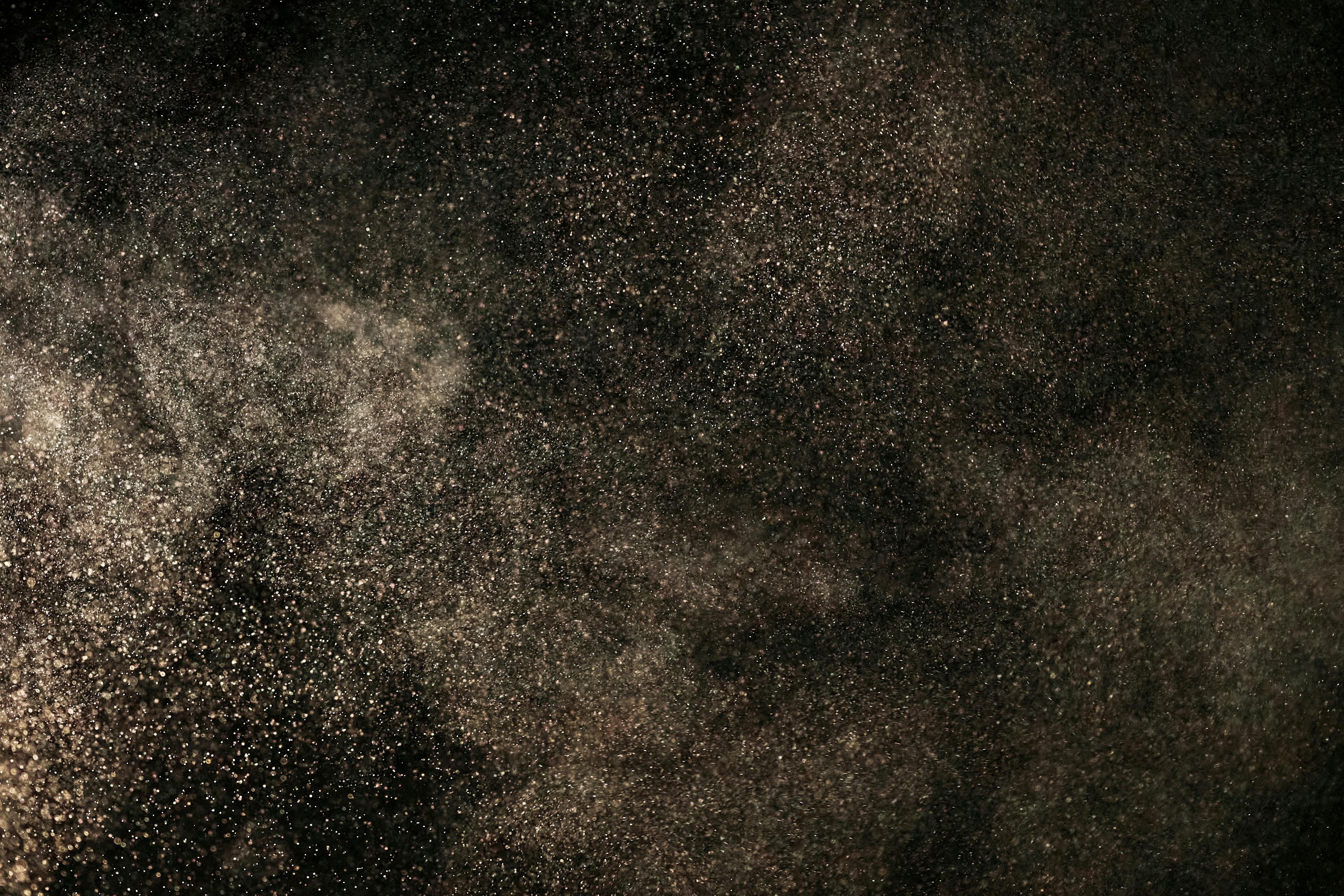 3879x2586 White Dust Particles on Black Background · Free