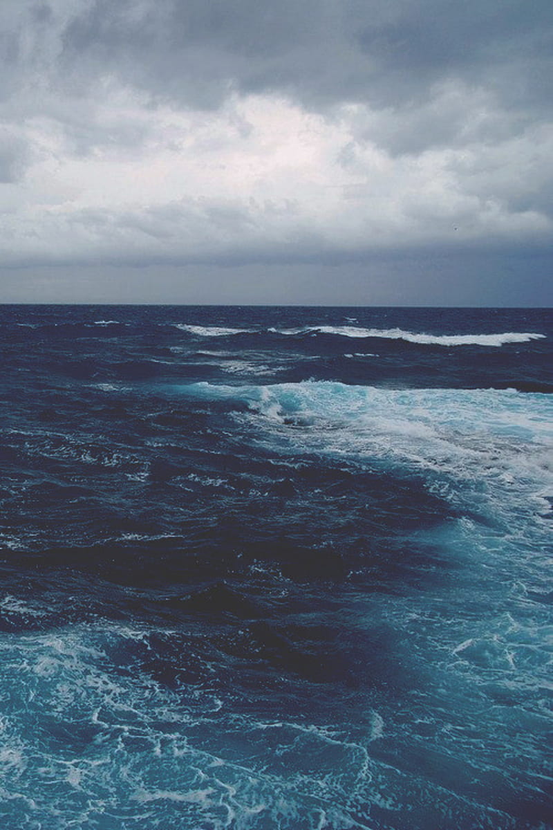 800x1200 Deep Blue Sea, ocean, outdoor, nature, waves, storm, grahy, falls, HD phone wallpaper
