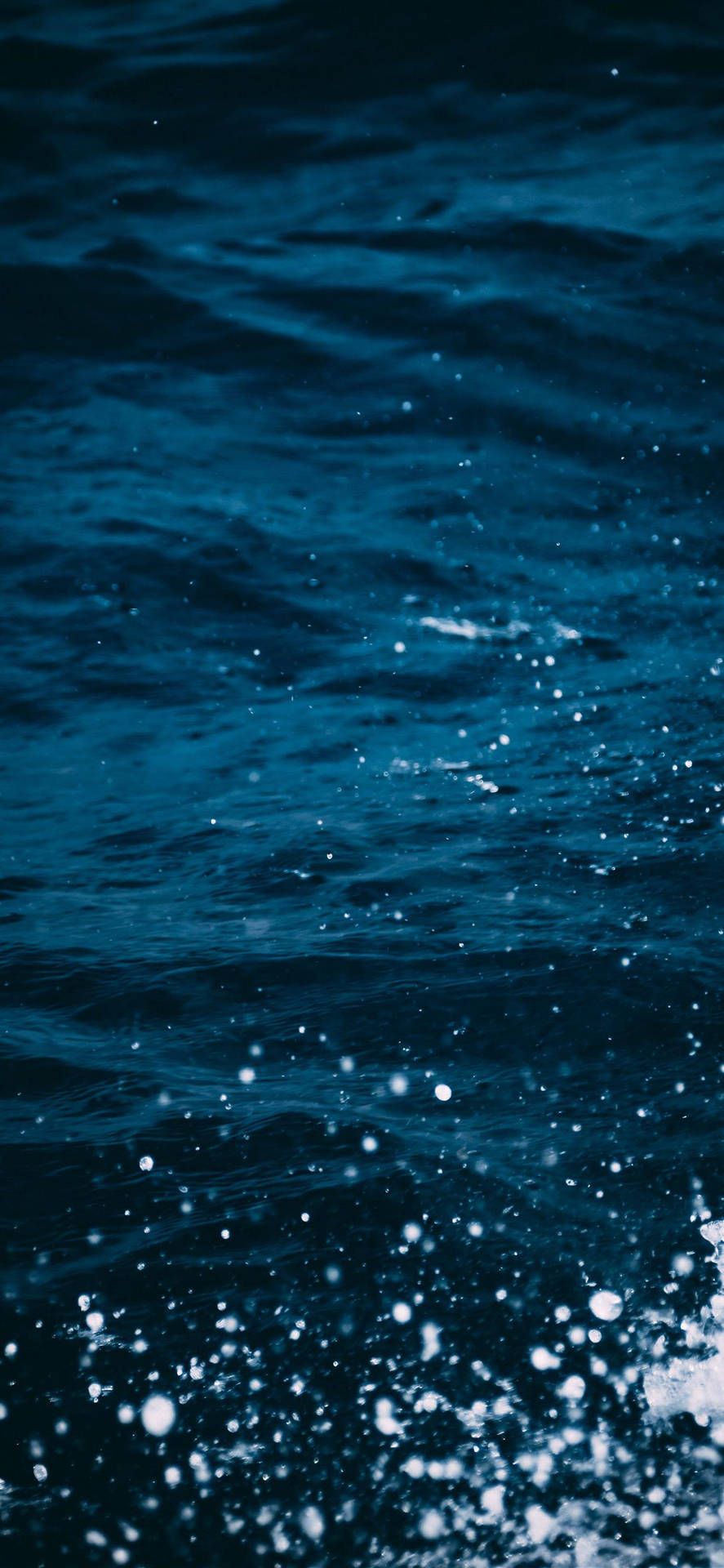 887x1920 Download iPhone Xs Ocean Deep Blue Wallpaper