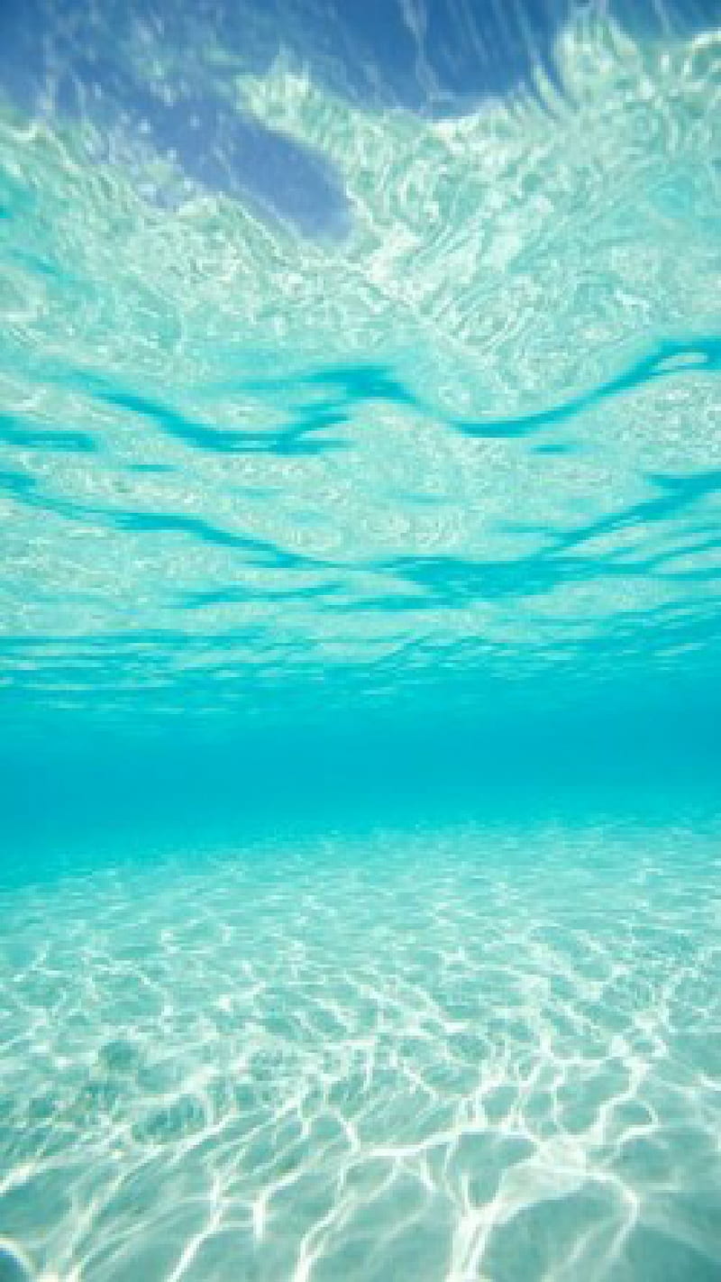 800x1422 Under the deep, ocean, water, sea, beach, blue, clear, landscape, HD phone wallpaper