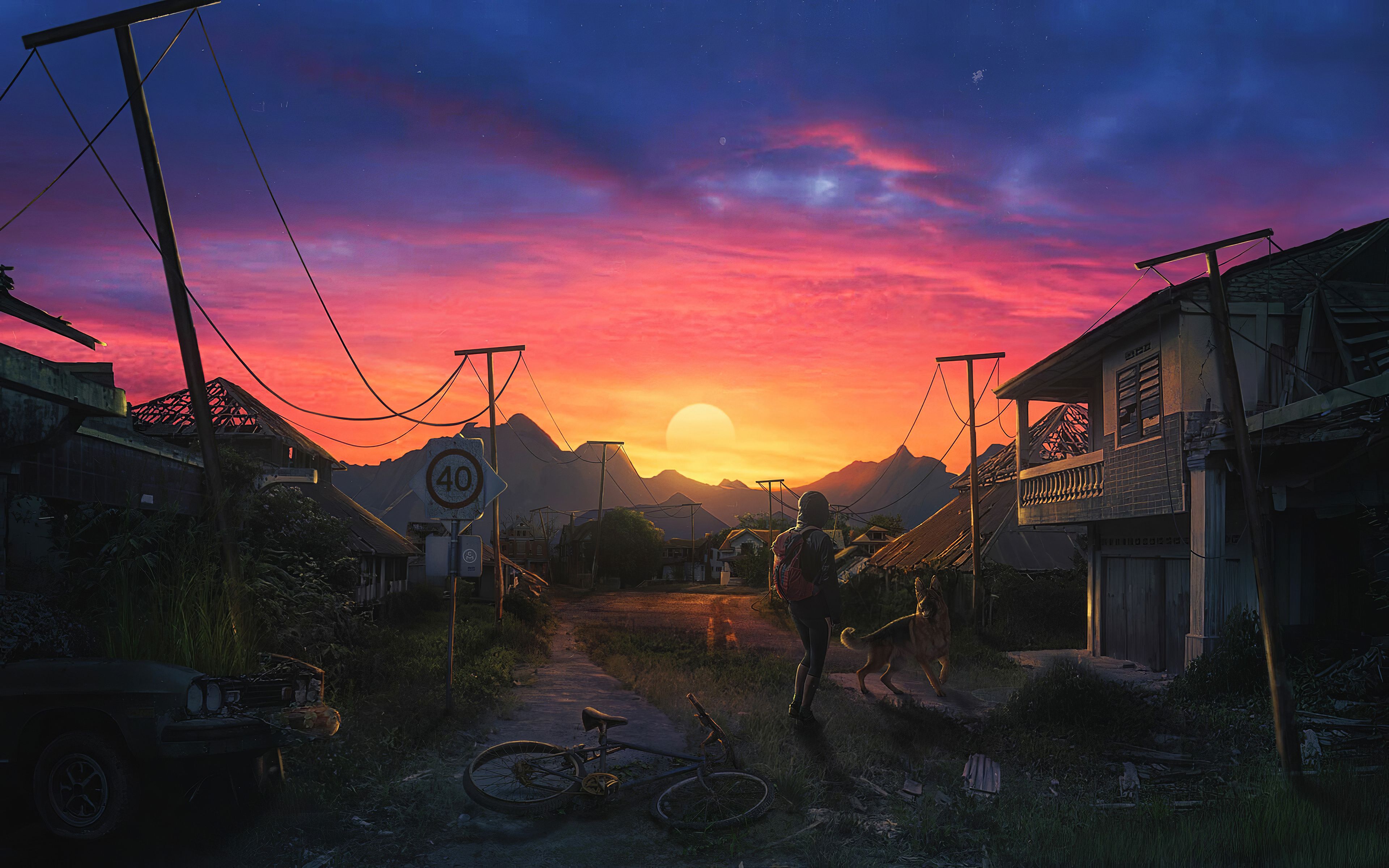 3840x2400 Apocalyptic Sky Artwork 4k Wallpaper, HD Artist Wallpaper, 4k Wallpaper , Image, Background, Photos and Picture