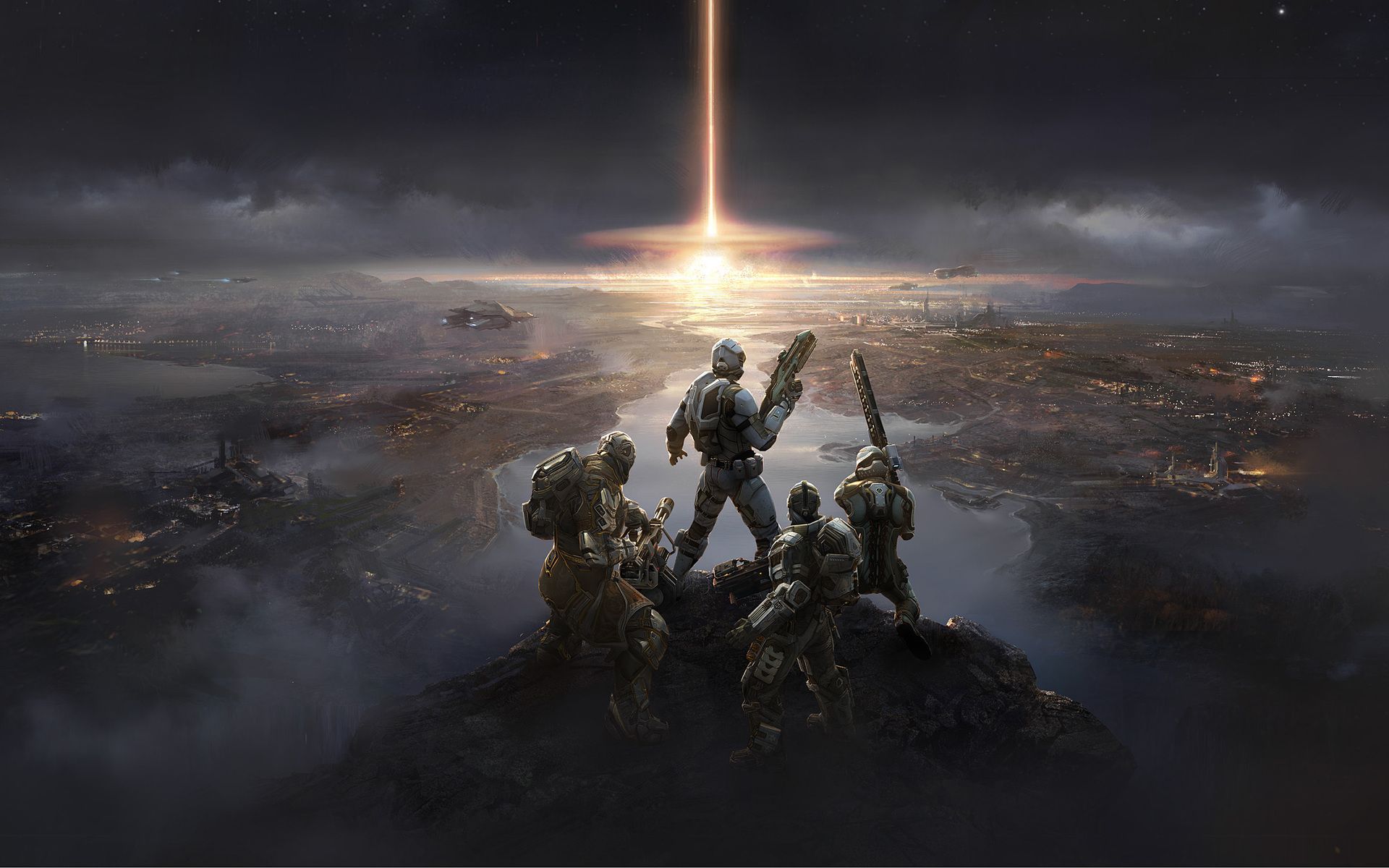1920x1200 dust, Invasion, Warrior, Soldier, People, War, Battle, Destruction, Post, Apocalyptic, Fire, Flames, Cities, Architecture, Sky, Clouds Wallpaper HD / Desktop and Mobile Background