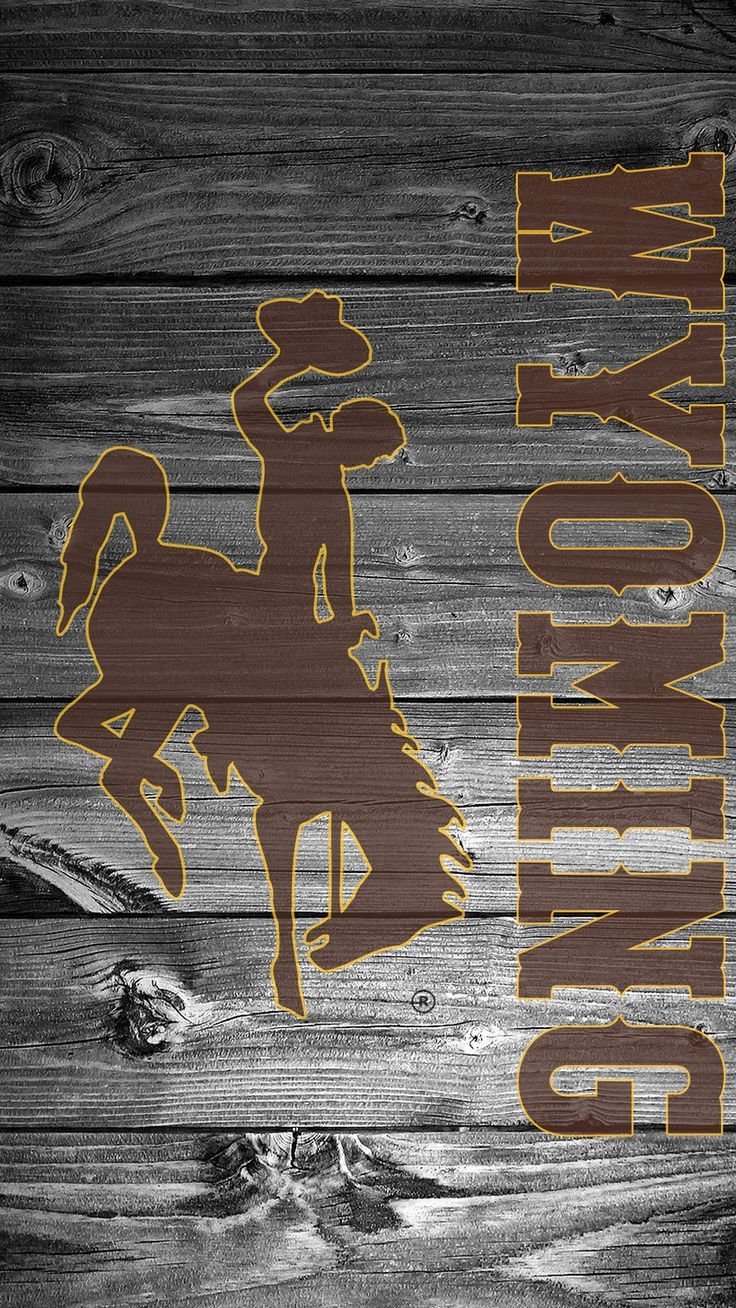 736x1308 GoWyo Wyoming Cowboy Poster Design. College sports fan gift ideas, Rustic home decor inspiration