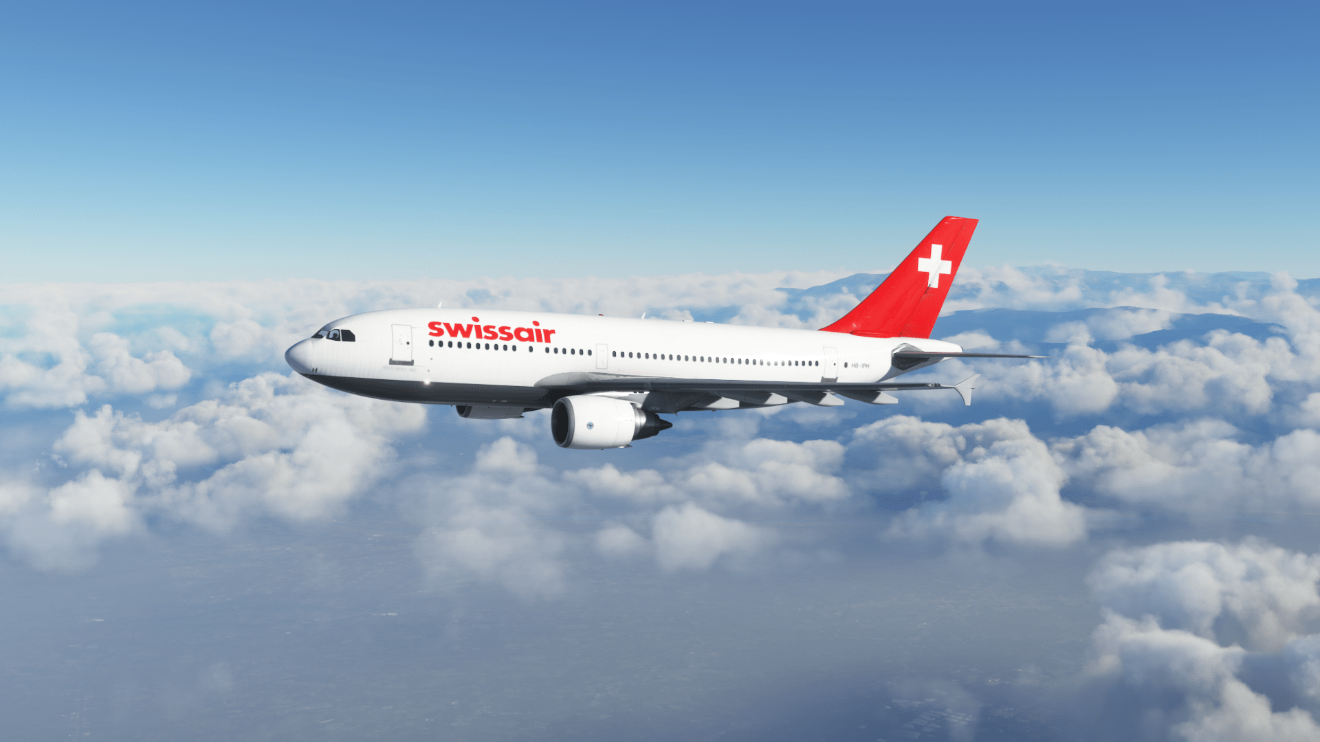 1920x1080 Swissair (HB IPH) Airbus A310 Liveries For MSFS