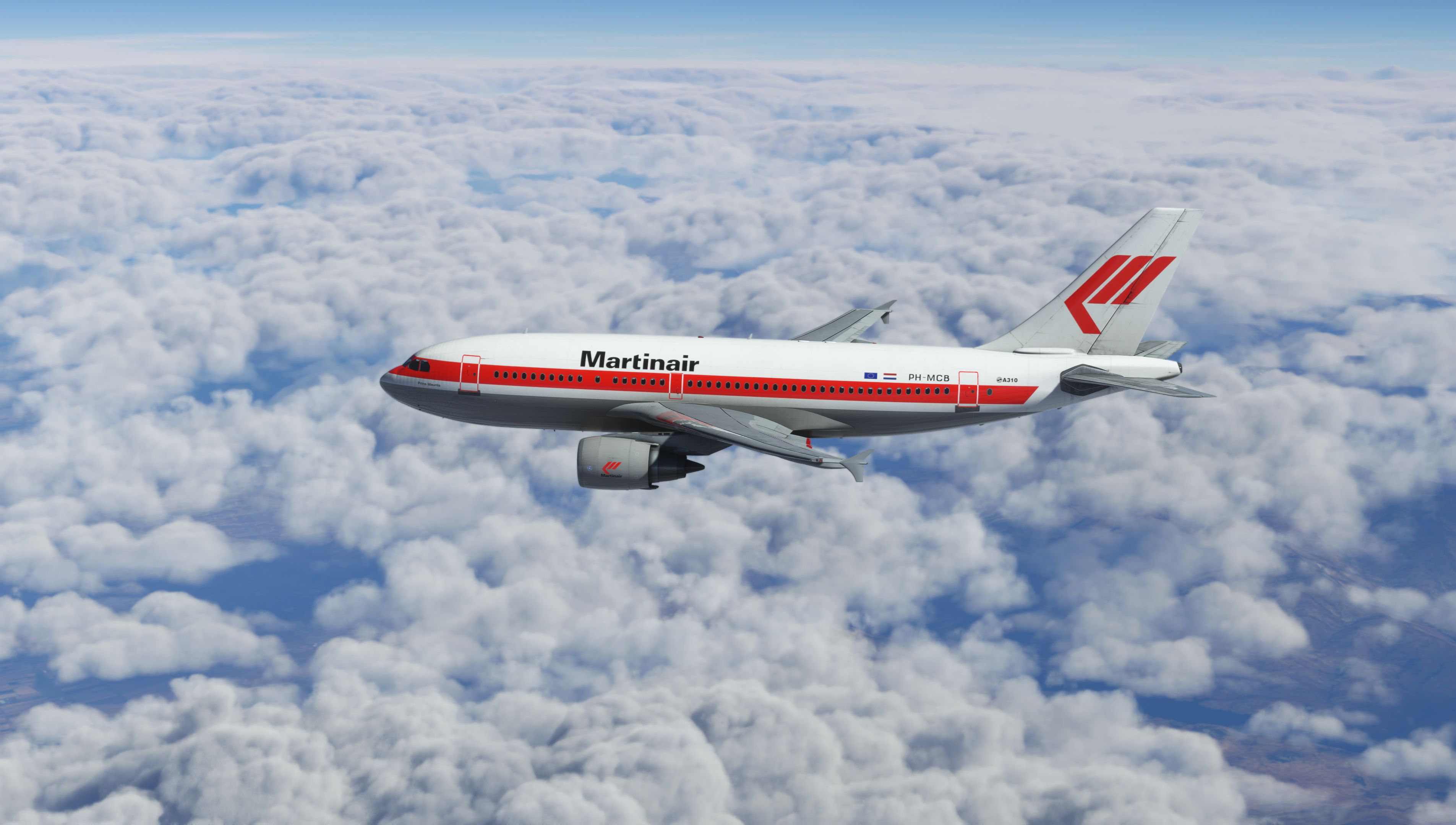 3810x2160 Martinair (PH MCB) Airbus A310 300 Liveries For MSFS