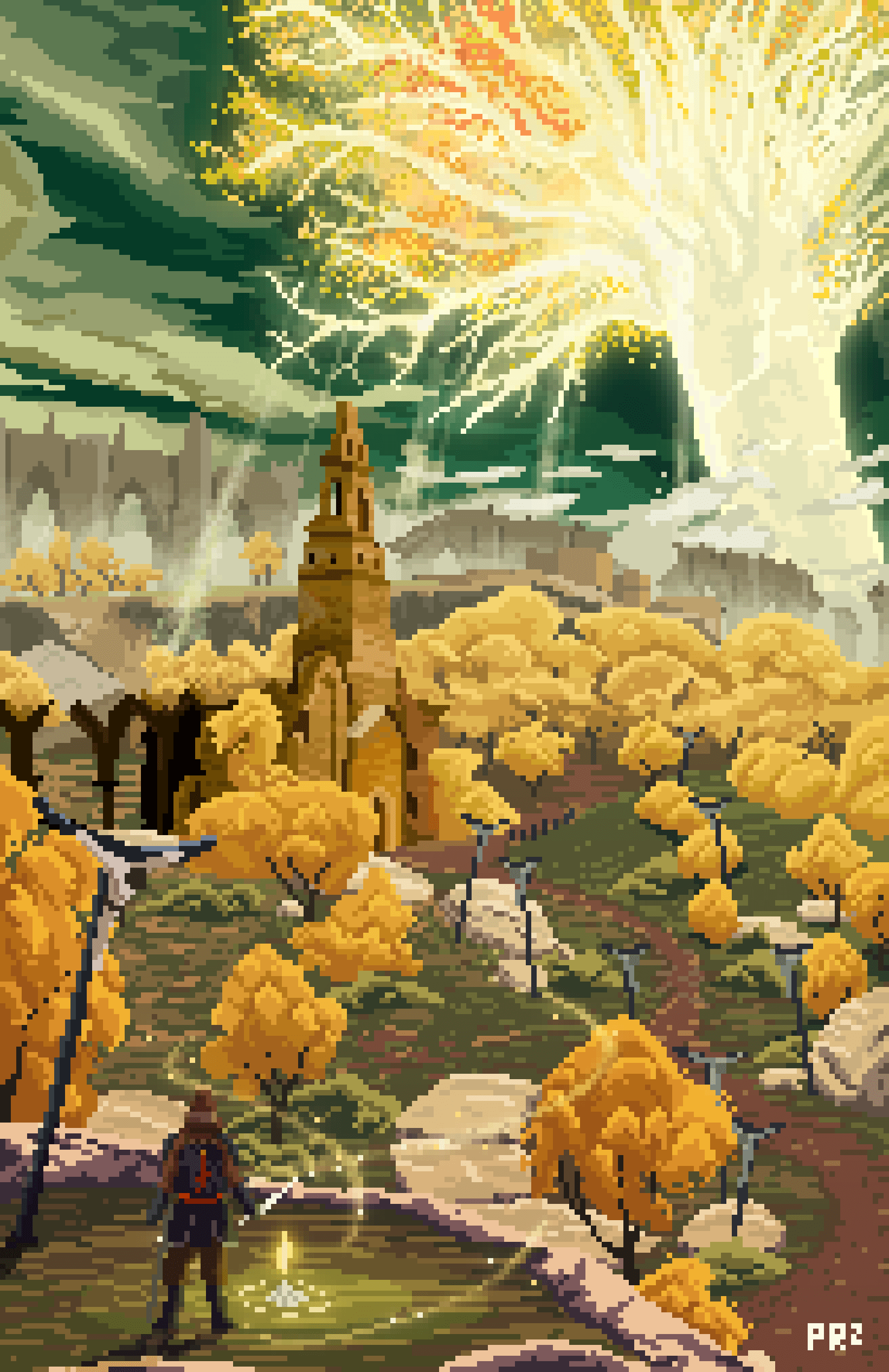 1640x2530 Elden Ring (Pixelart by me)
