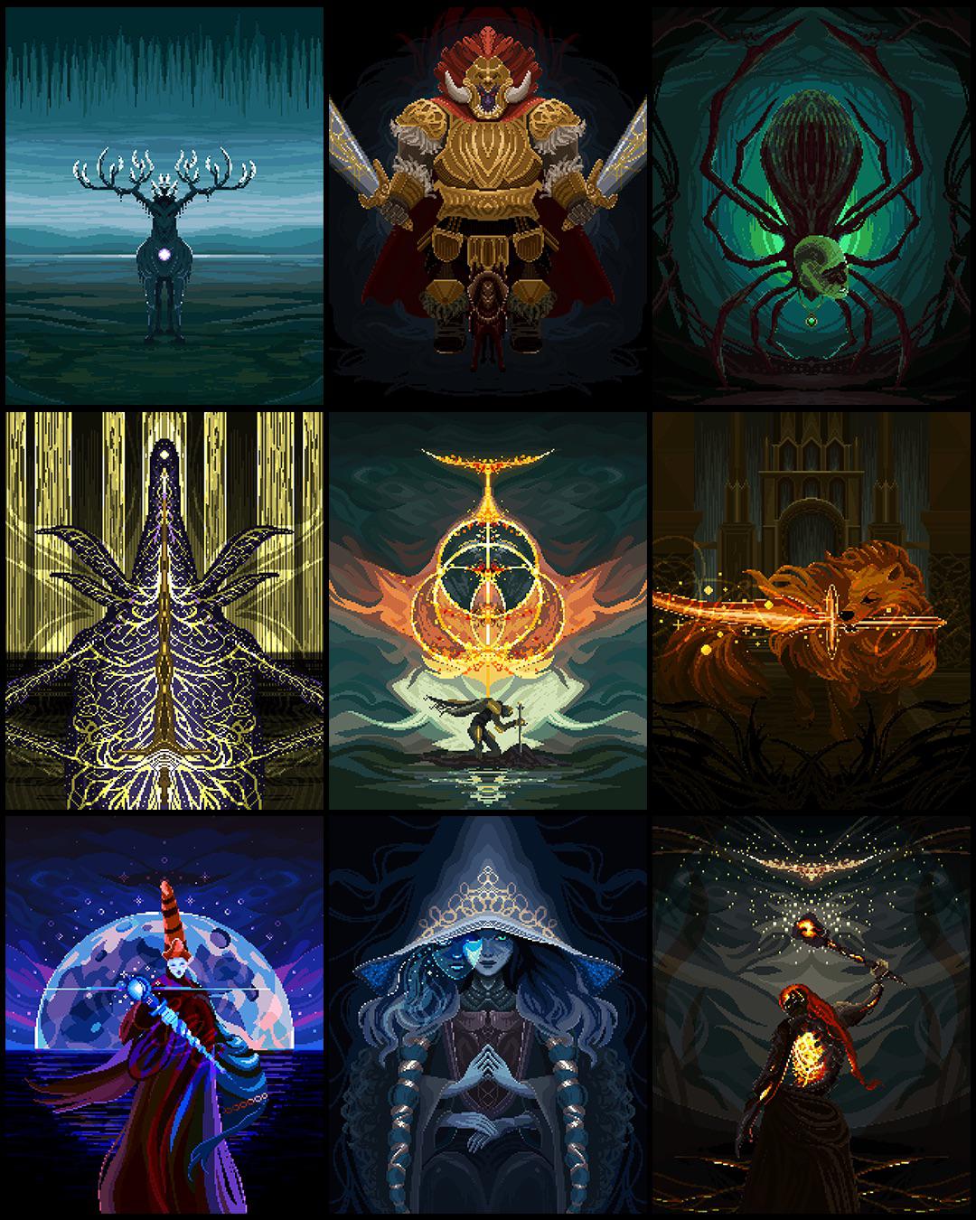 1080x1350 Elden Ring inspired artworks taught me so much about working with light!